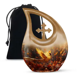 Cardinal Bird Urn - Keepsake Cremation Urn For Human Ashes