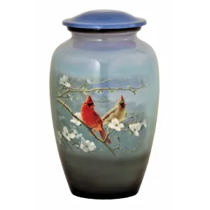 Cardinal Couple, Cremation Urn