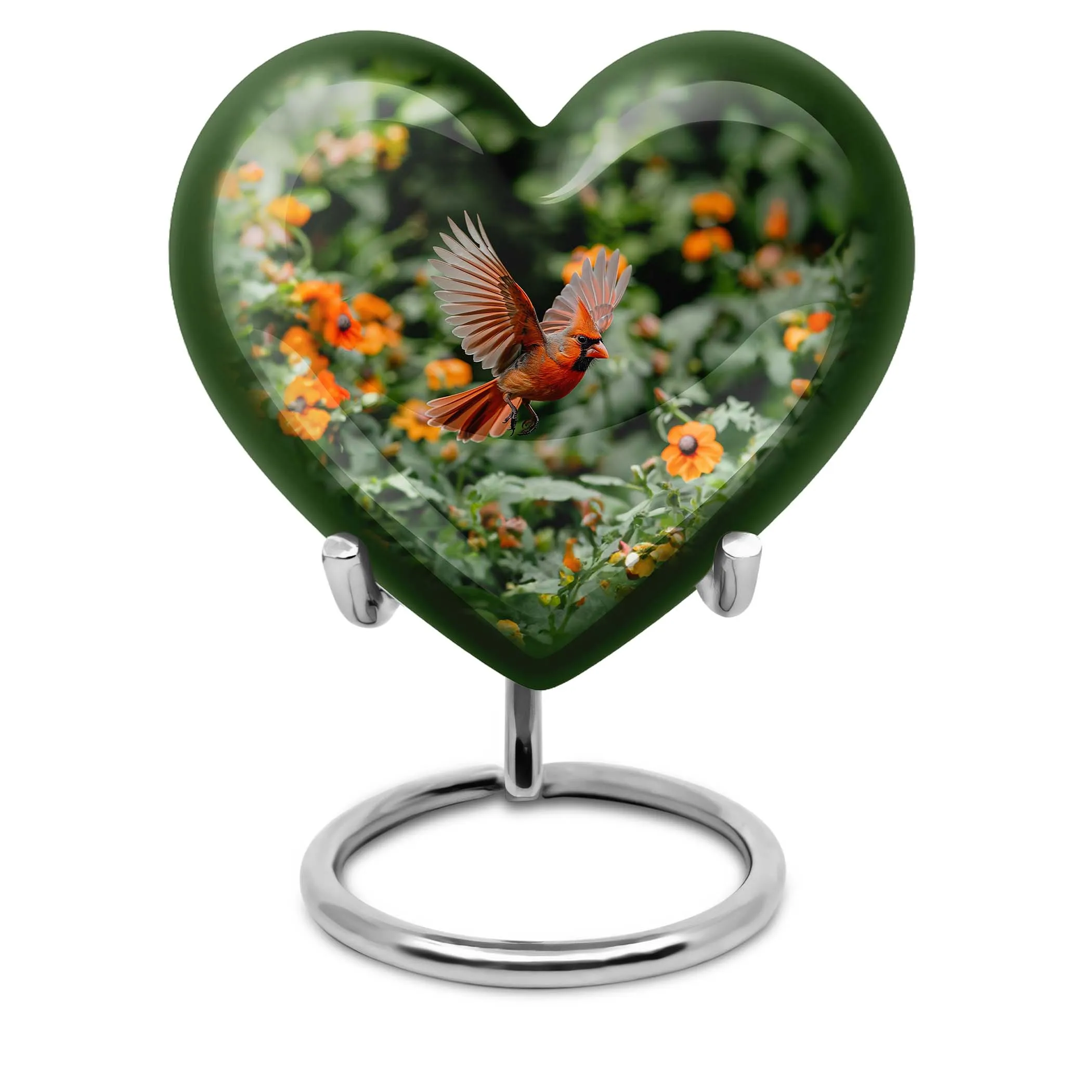 Cardinal Tribute: Unique Human Ashes Funeral Cremation Urn