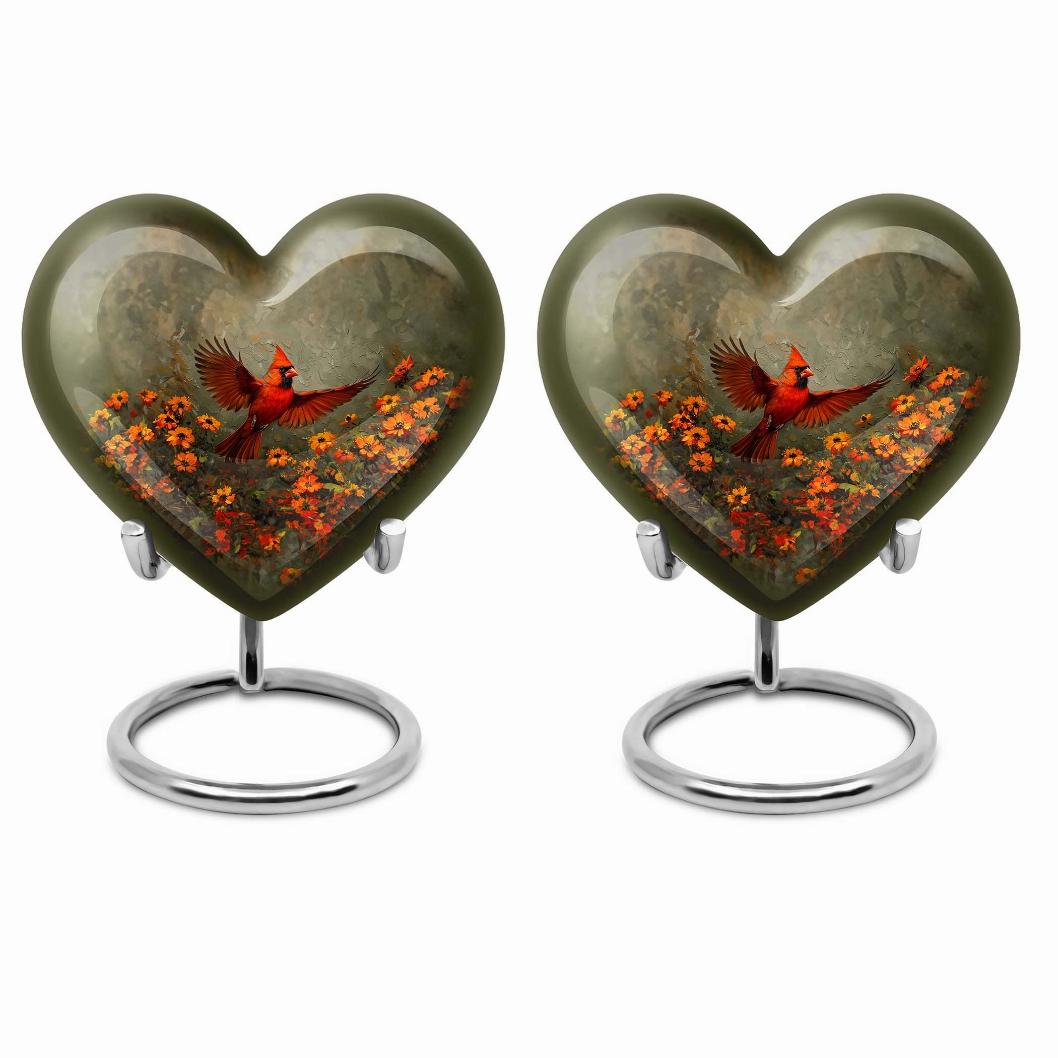 Cardinal Bird Legacy - Aesthetic Cremation Remembrance Urn