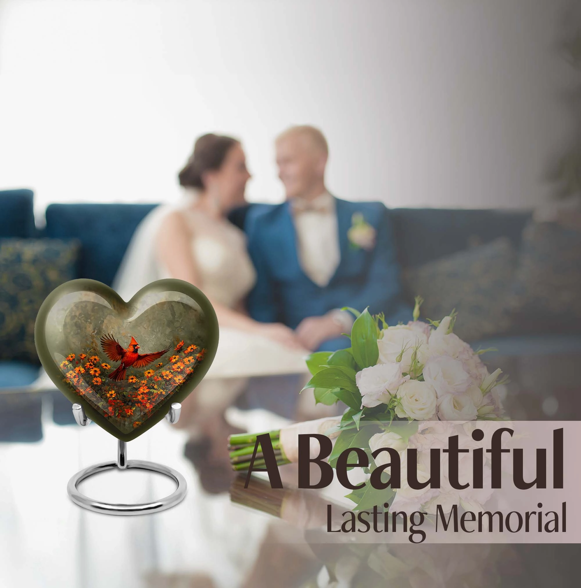 Cardinal Bird Legacy - Aesthetic Cremation Remembrance Urn