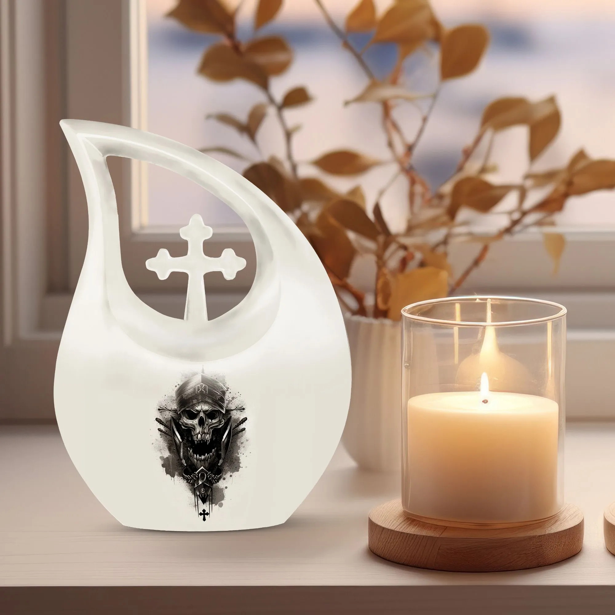 Catholic Blessings Memorial Cremation Urn For Ashes