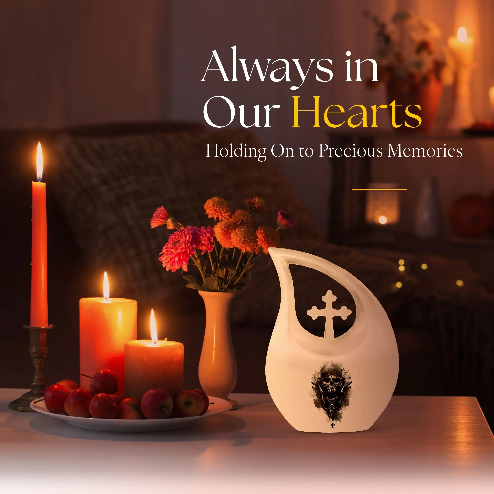 Catholic Blessings Memorial Cremation Urn For Ashes