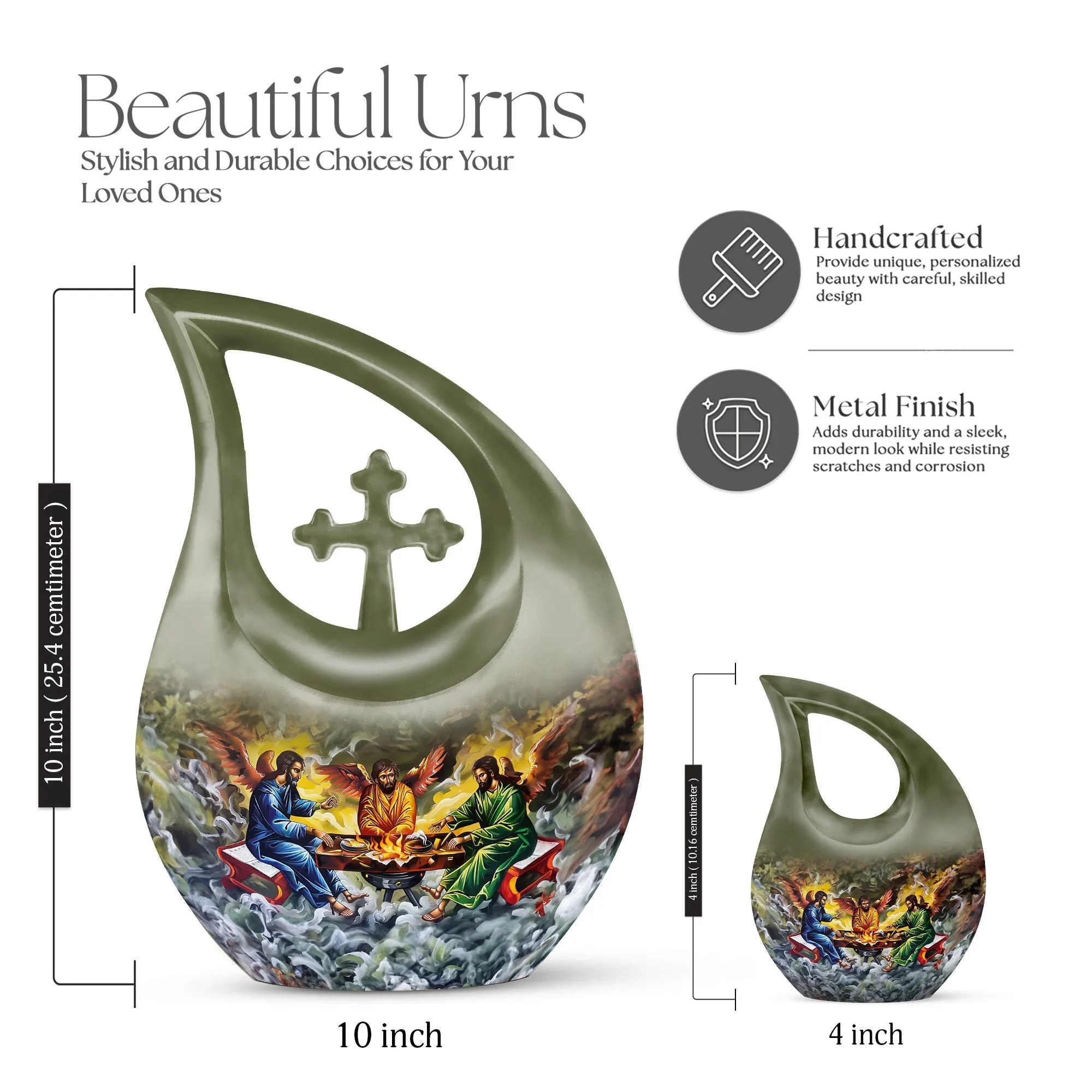 Catholic Commemoration: Luxurious Memorial Urn for Remembrance