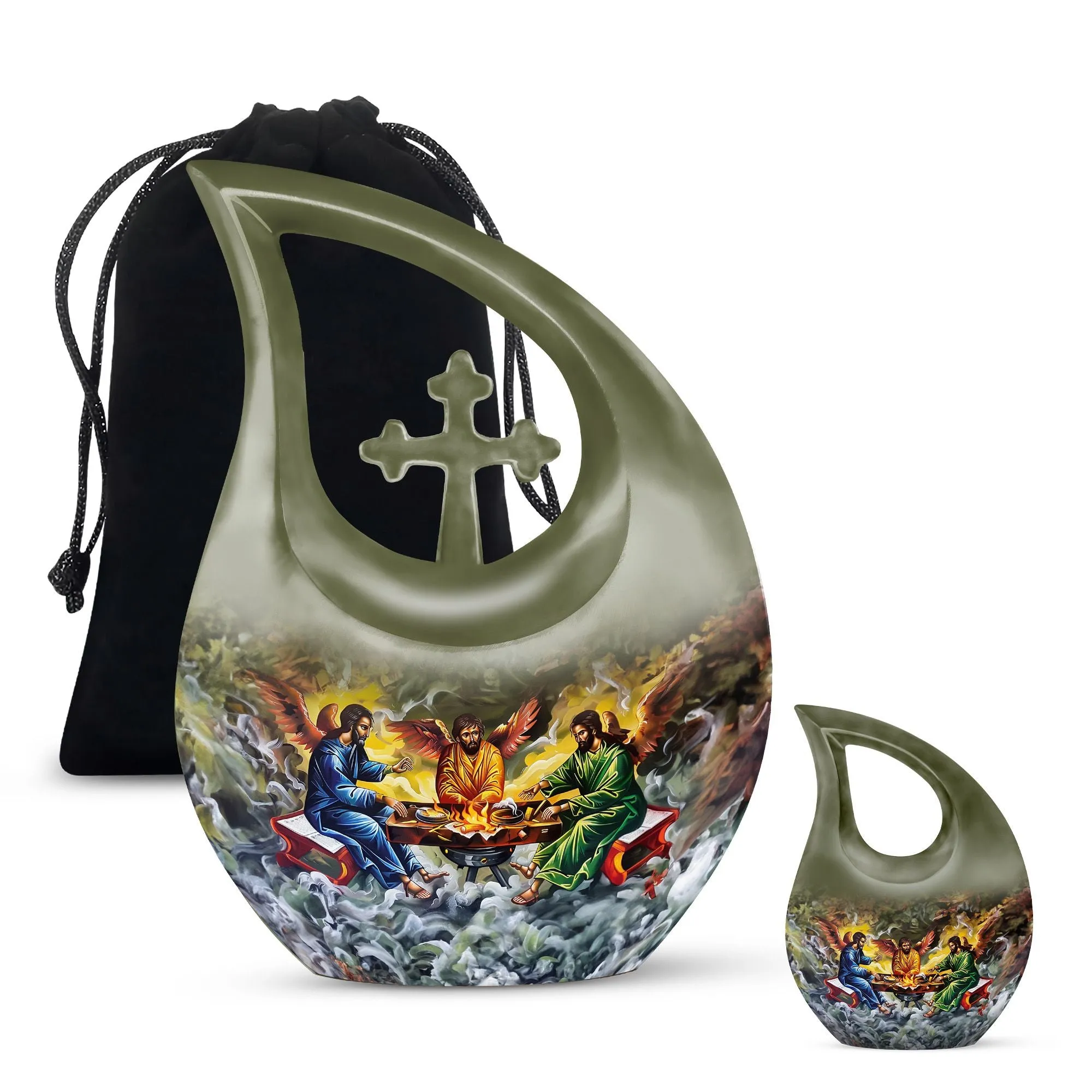 Catholic Commemoration: Luxurious Memorial Urn for Remembrance
