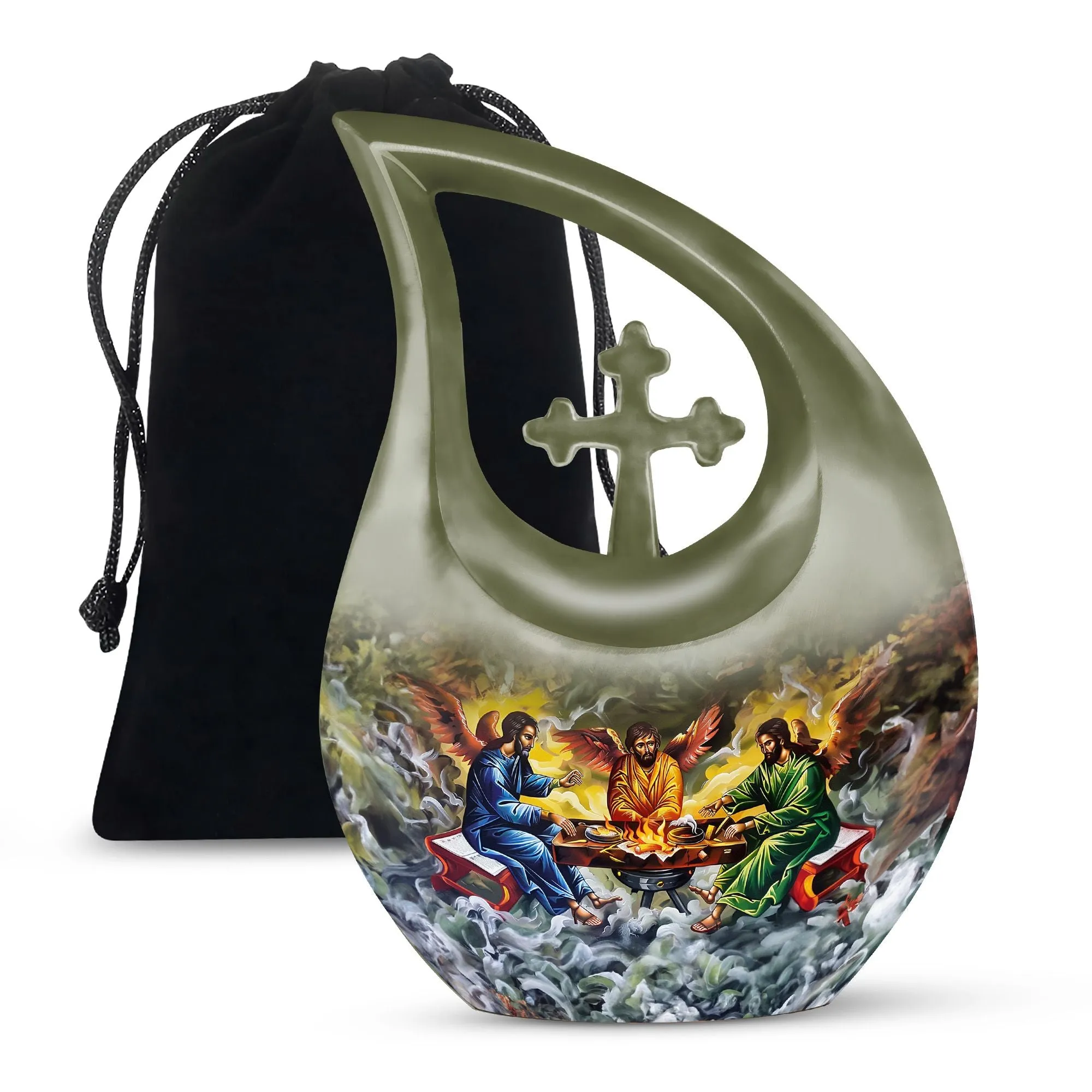 Catholic Commemoration: Luxurious Memorial Urn for Remembrance