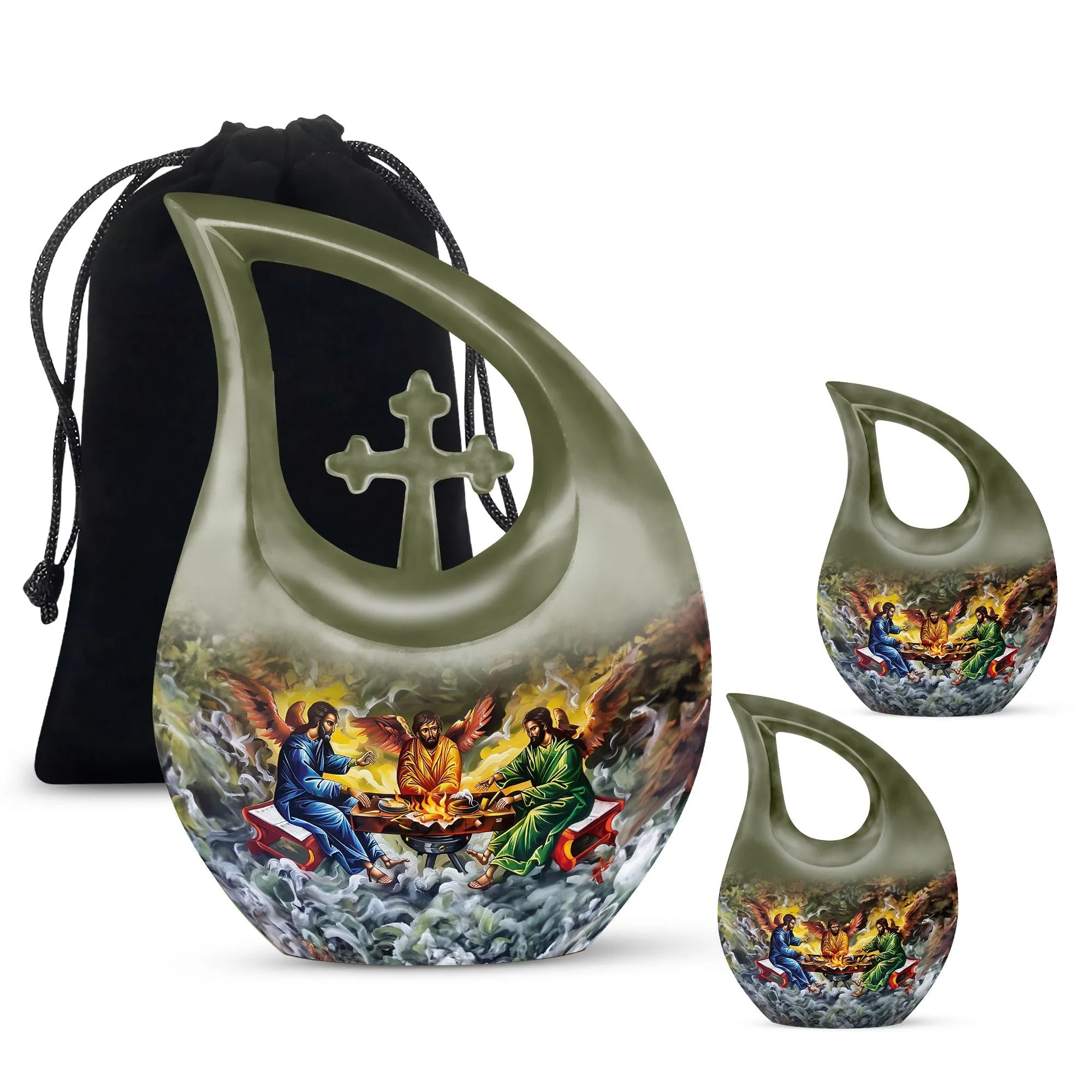 Catholic Commemoration: Luxurious Memorial Urn for Remembrance