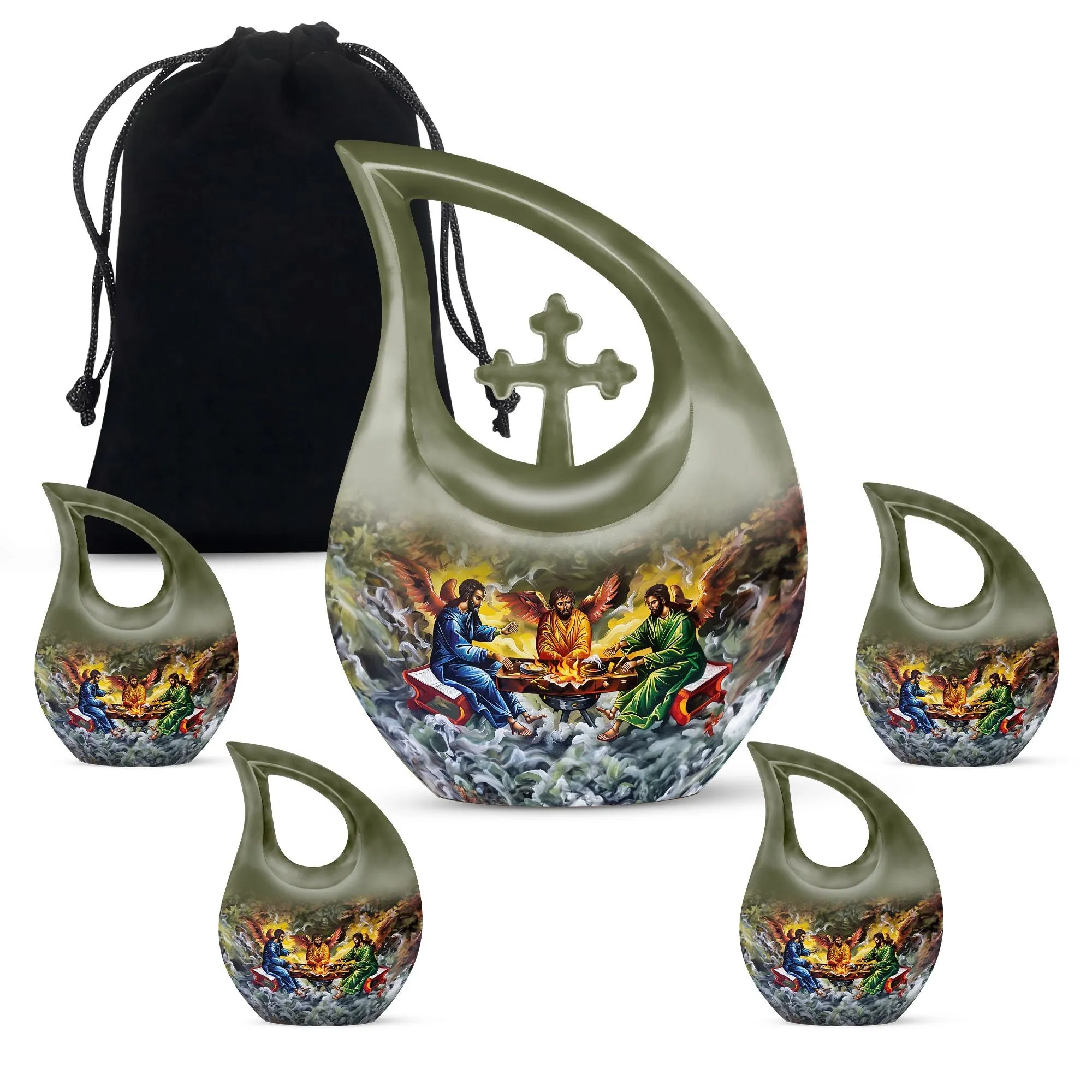 Catholic Commemoration: Luxurious Memorial Urn for Remembrance