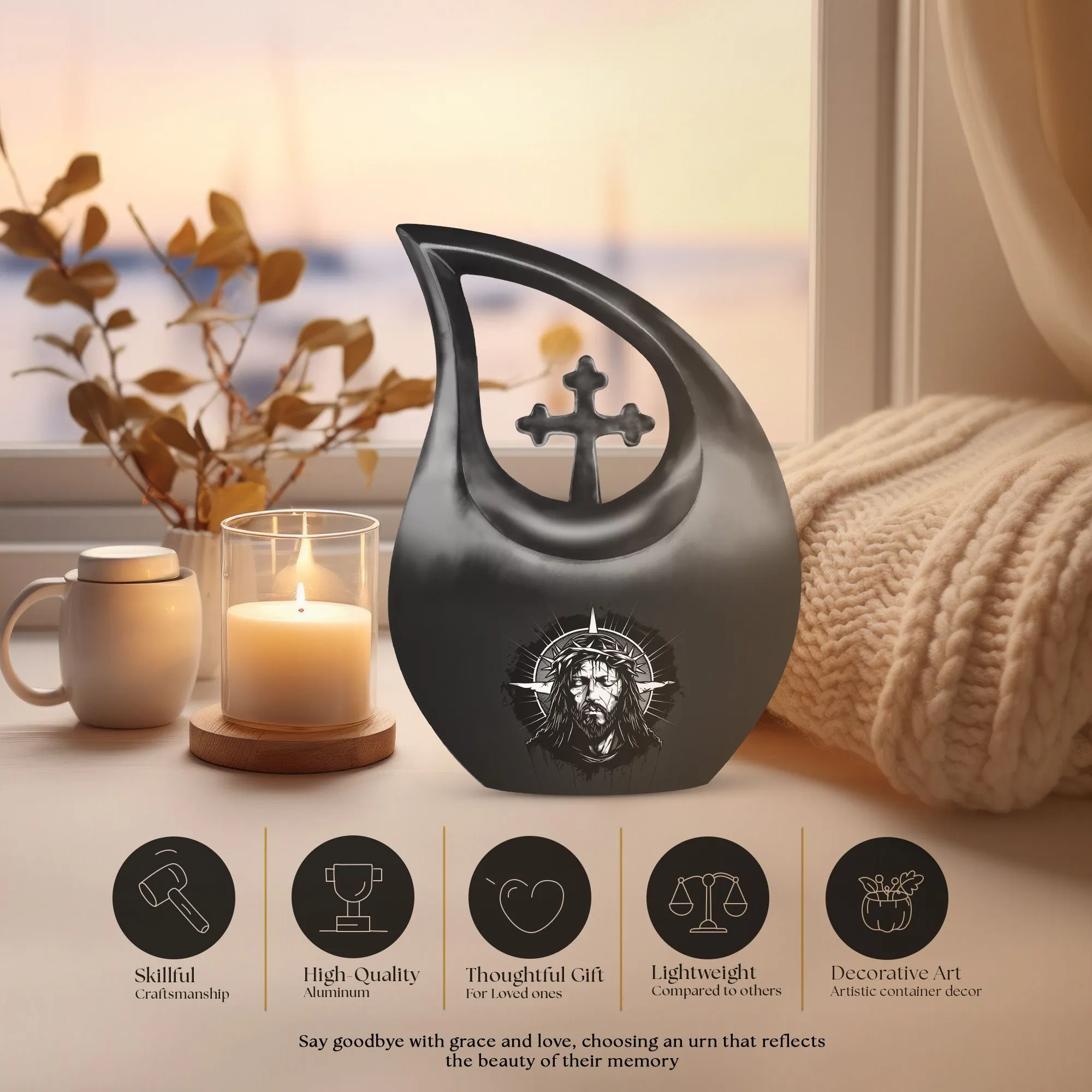 Catholic Urn - A Memorial Cremation Urn For Ashes