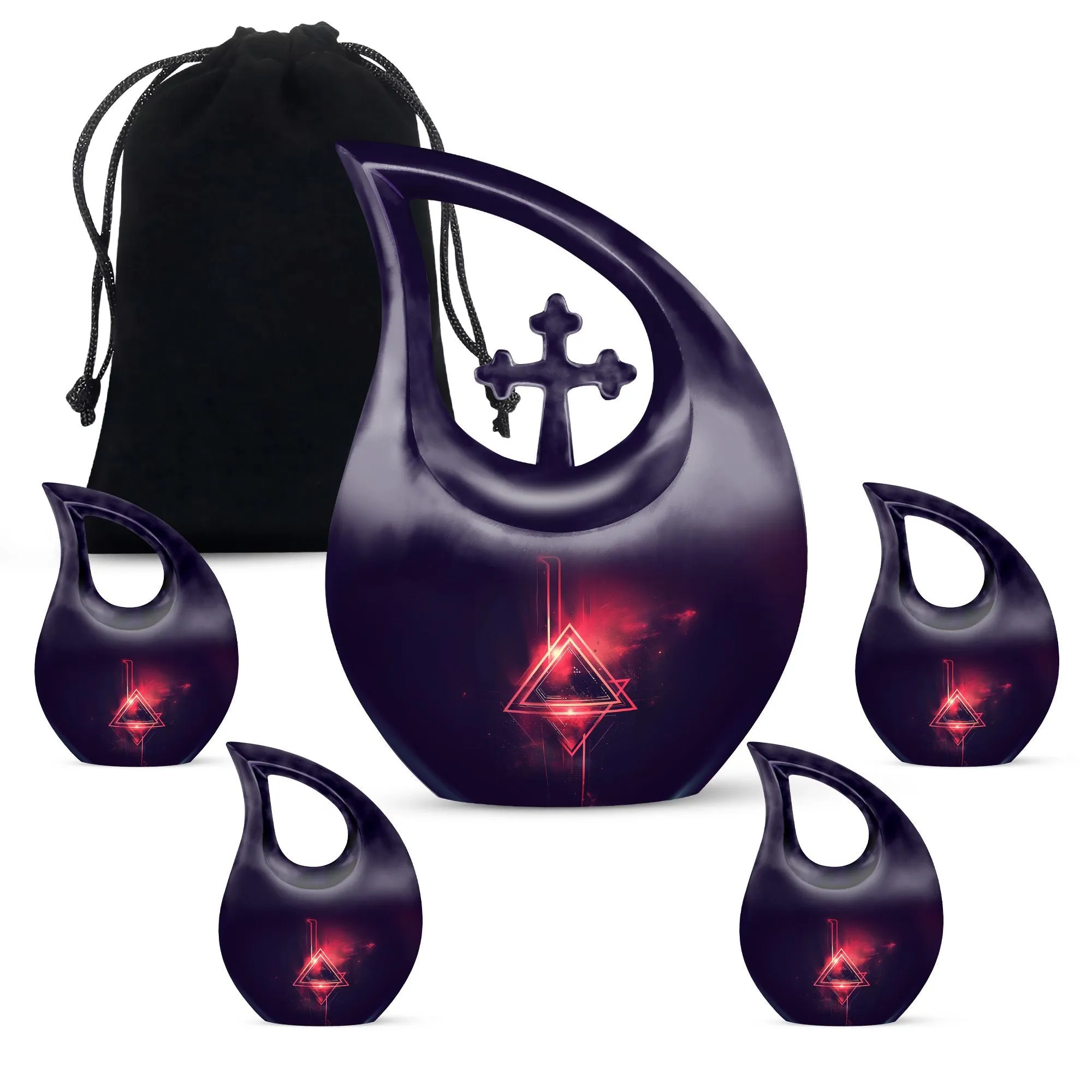 Catholic Urn -  Container For Cremated Adult Human Ashes