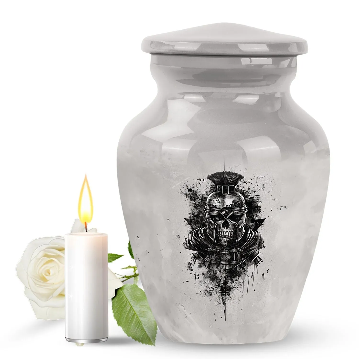 Catholic Urn Solace: Elegant Memorial Urn for Cremation Funerals