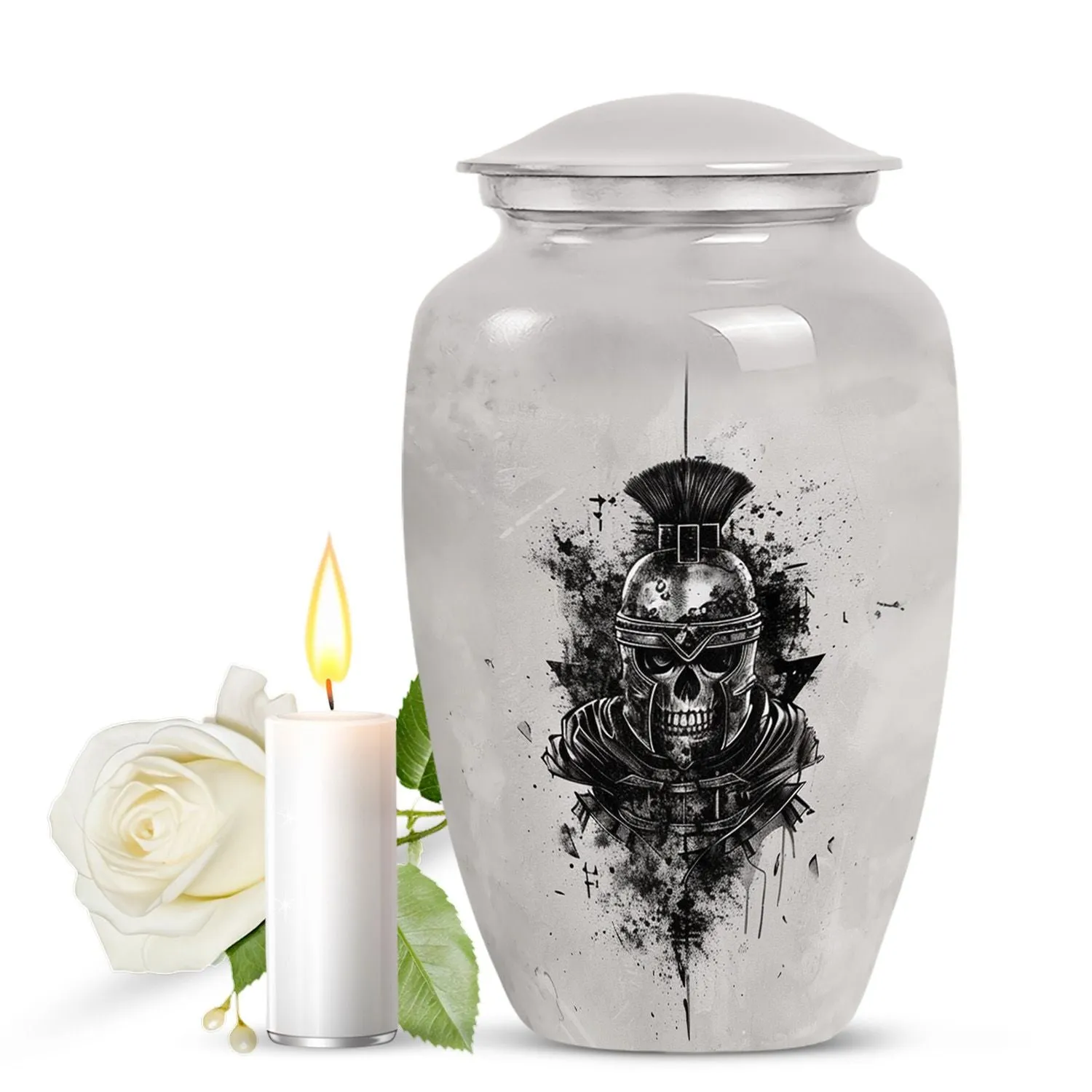 Catholic Urn Solace: Elegant Memorial Urn for Cremation Funerals