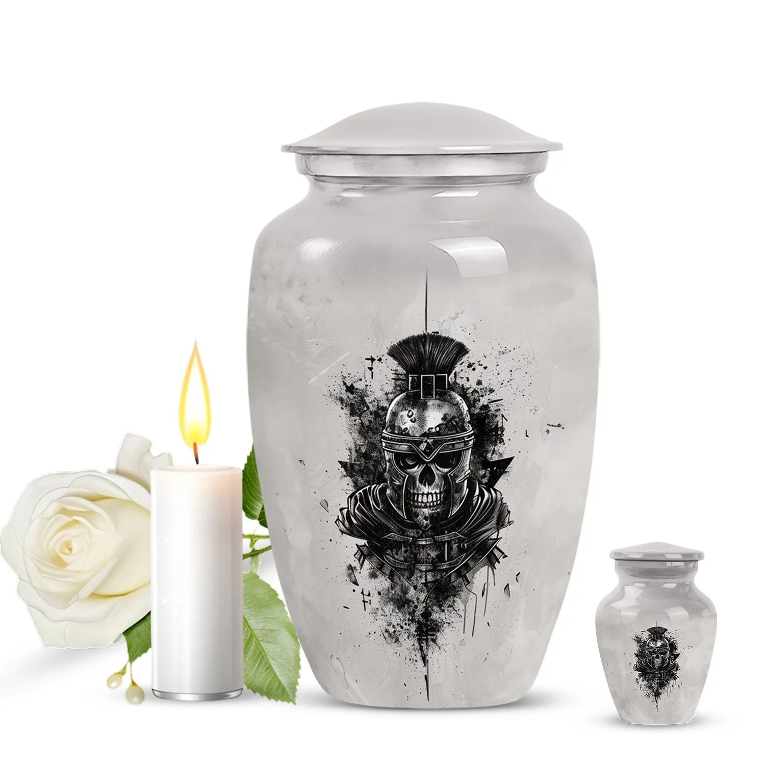 Catholic Urn Solace: Elegant Memorial Urn for Cremation Funerals