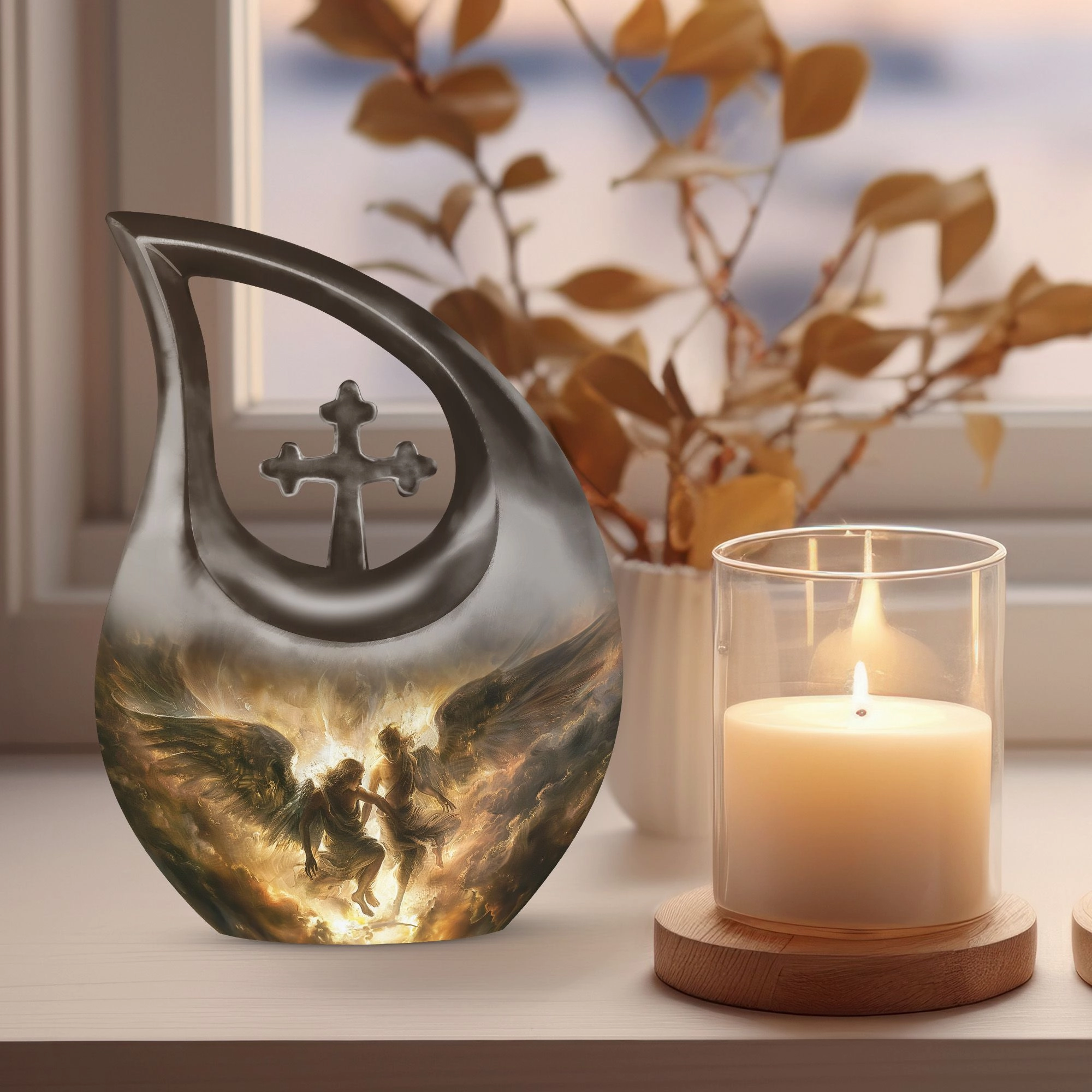 Catholic Urn -Perfect Memorials Cremation Urn For Human Ashes
