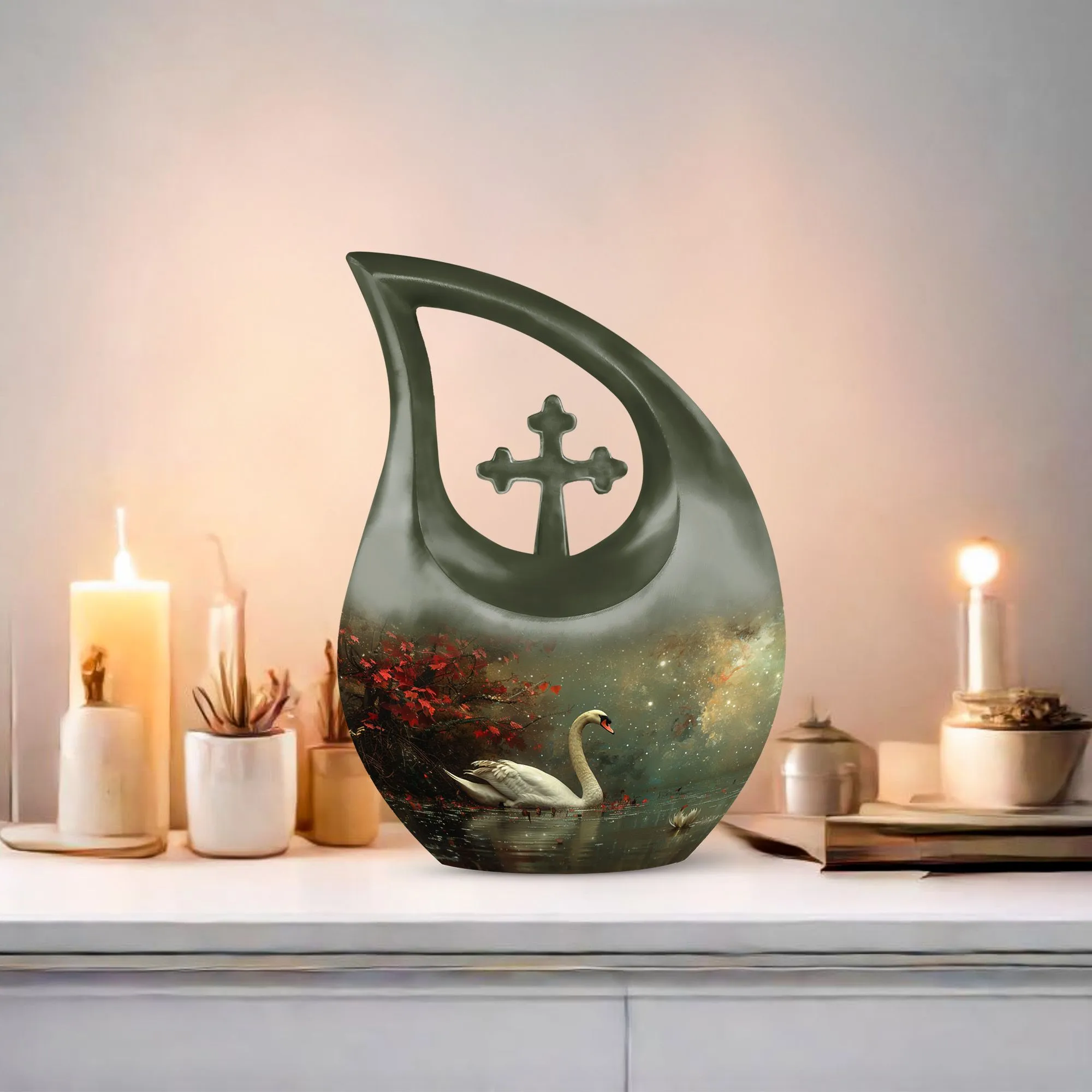 Celestial River Solitude Decorative Urn Mini - A Respected Space