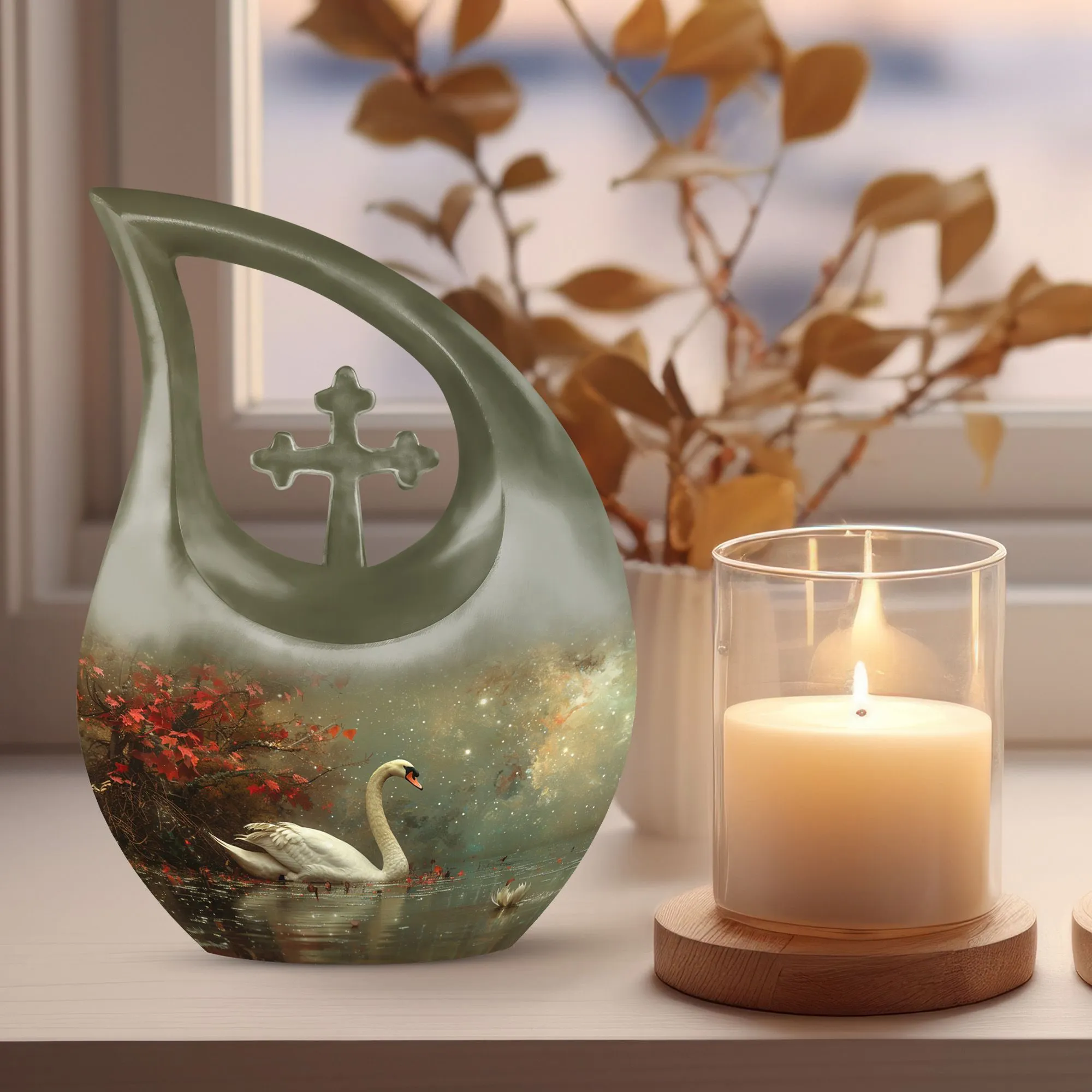 Celestial River Solitude Decorative Urn Mini - A Respected Space