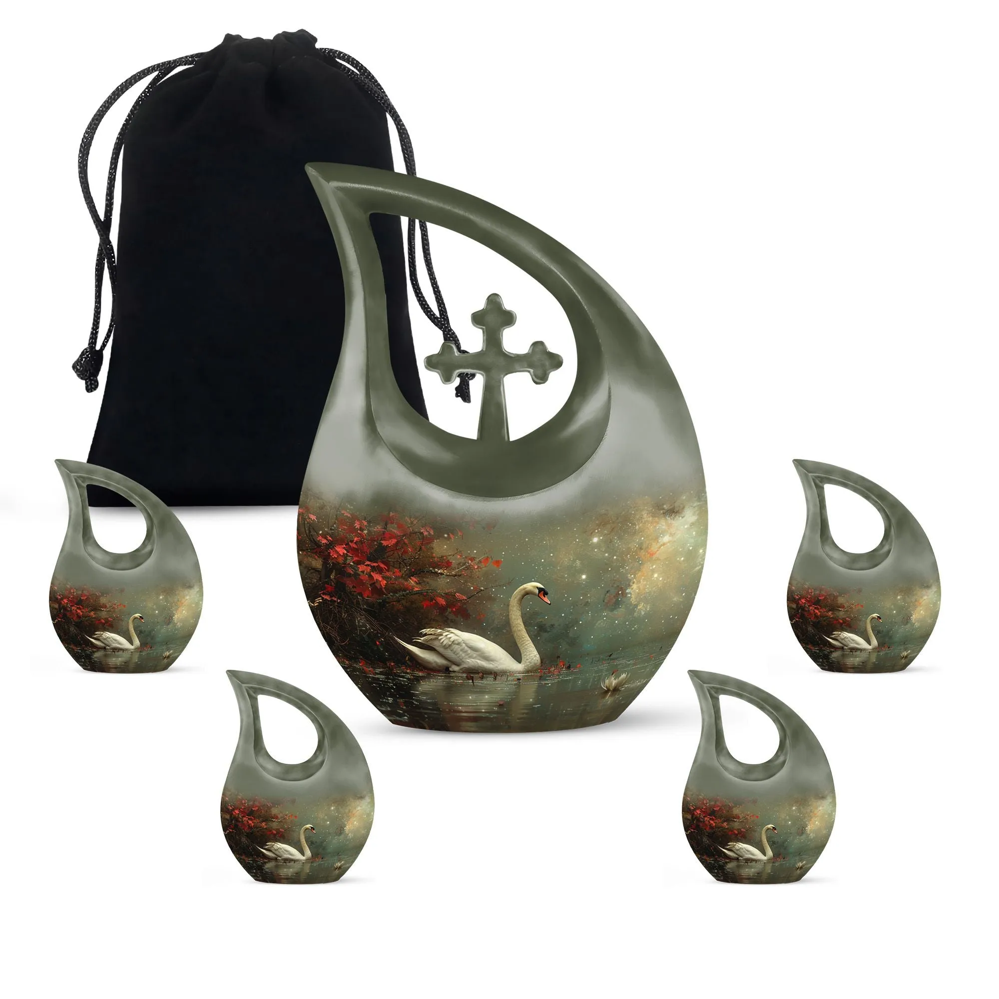 Celestial River Solitude Decorative Urn Mini - A Respected Space