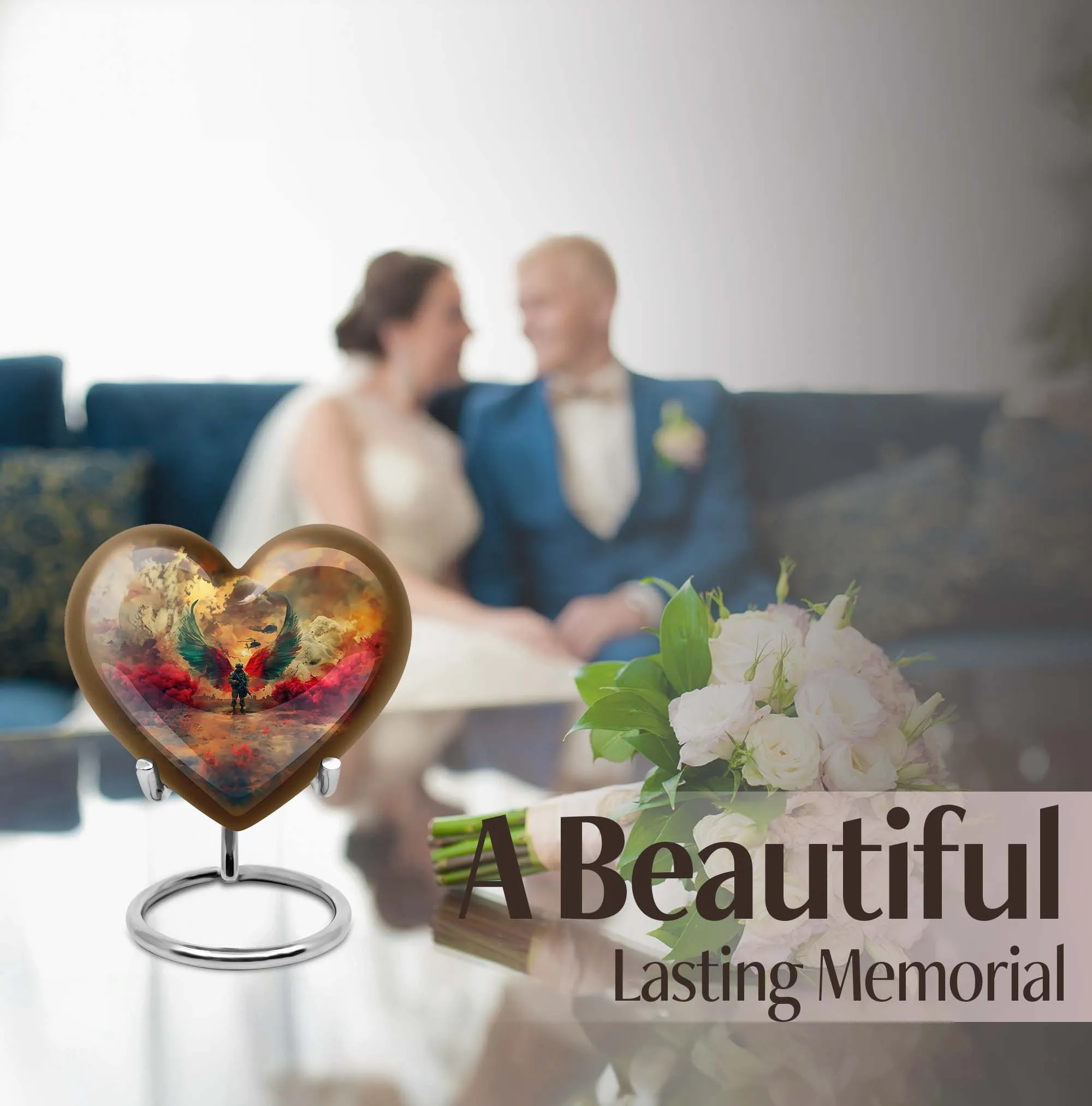 Ceremonial Valor Military Urn: Remembrance Cremation Vessel