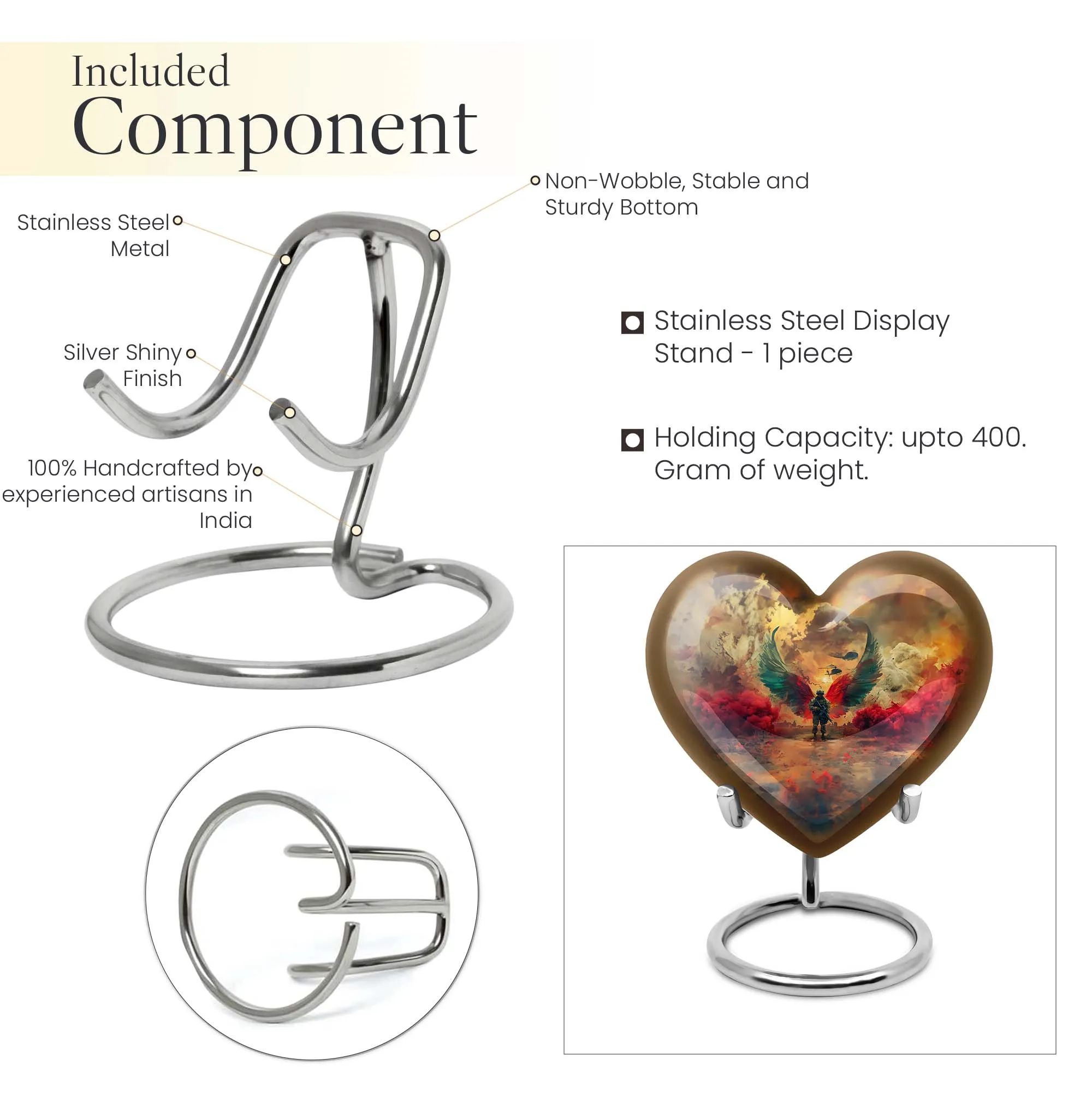 Ceremonial Valor Military Urn: Remembrance Cremation Vessel
