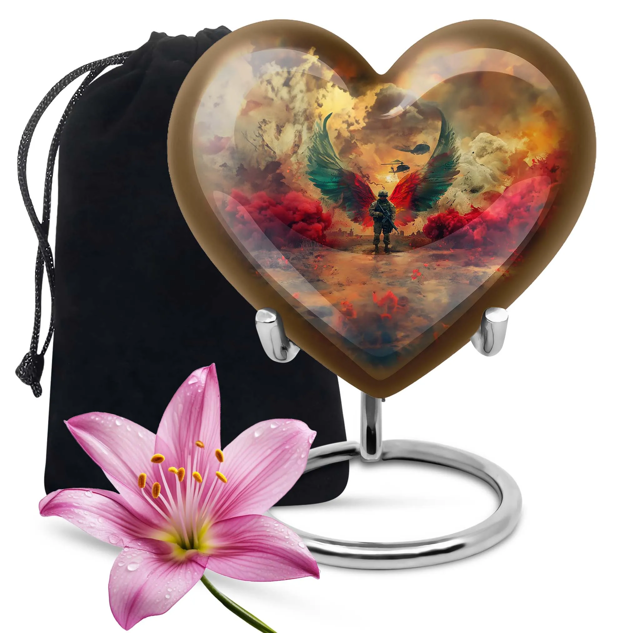 Ceremonial Valor Military Urn: Remembrance Cremation Vessel