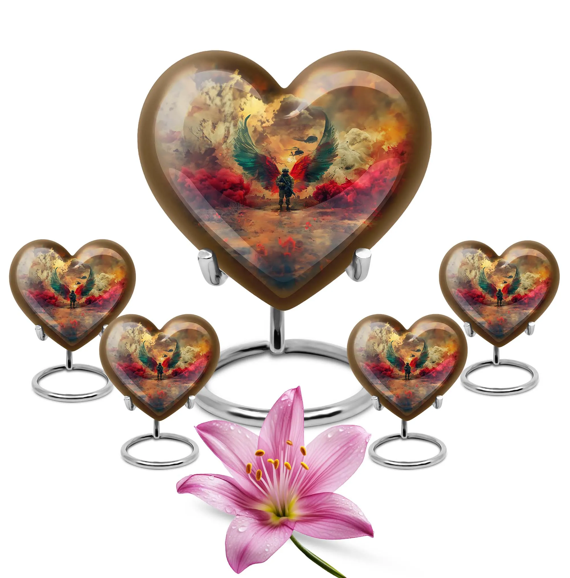 Ceremonial Valor Military Urn: Remembrance Cremation Vessel