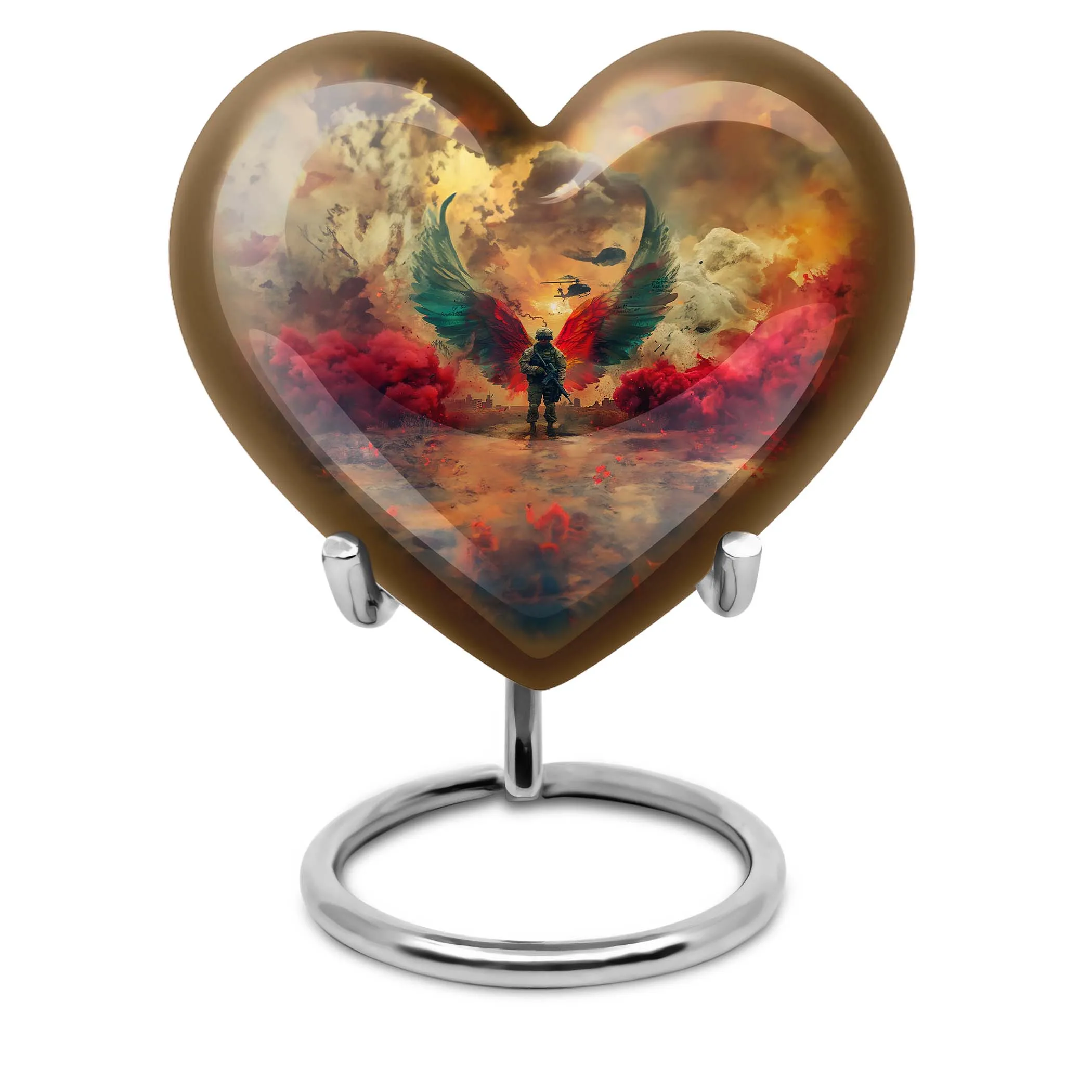 Ceremonial Valor Military Urn: Remembrance Cremation Vessel