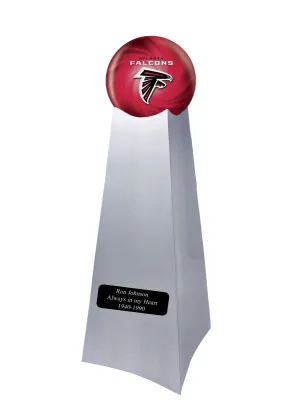 Championship Trophy Cremation Urn with Optional Atlanta Falcons Ball Décor And Custom Metal Plaque