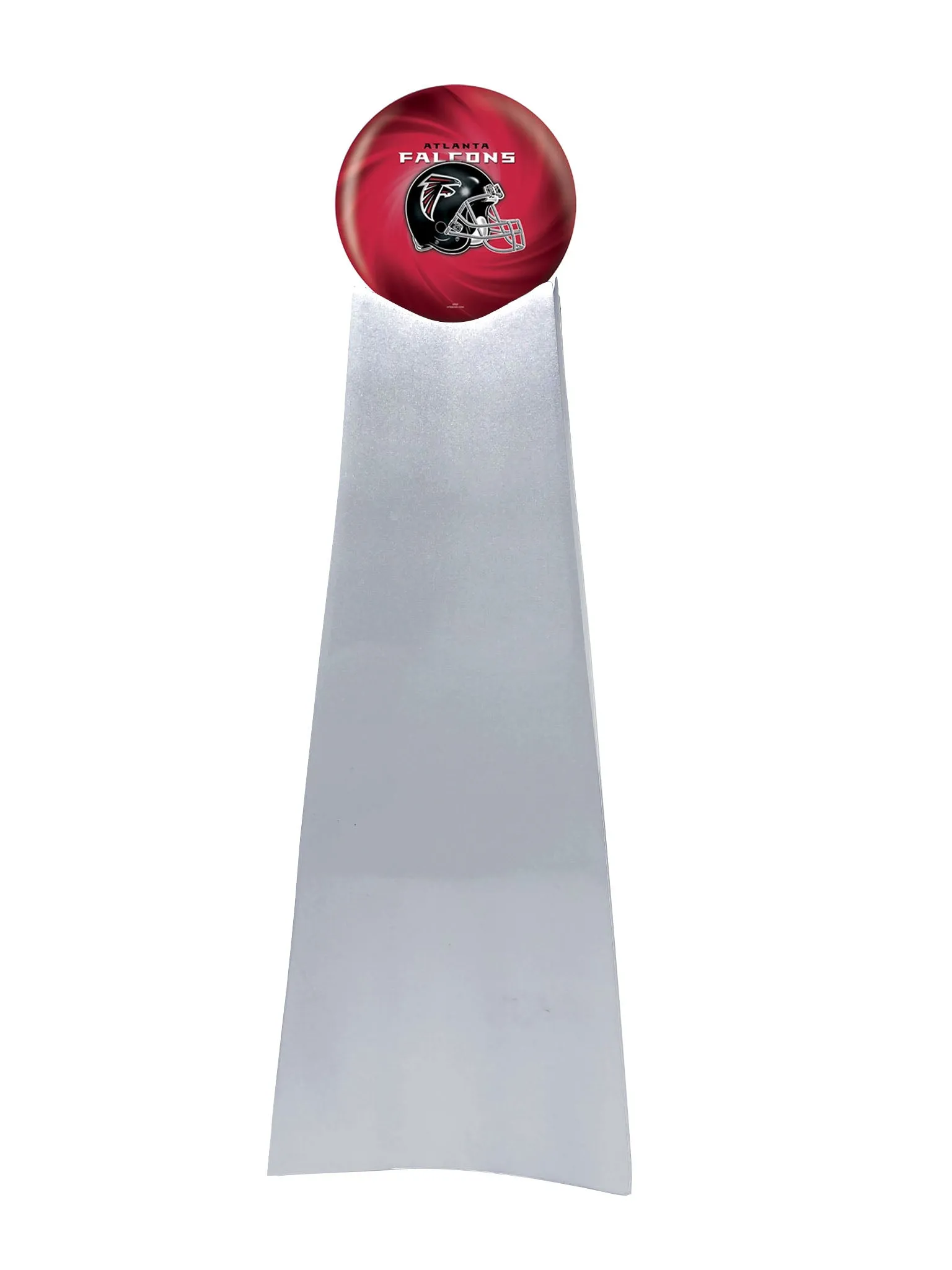 Championship Trophy Cremation Urn with Optional Atlanta Falcons Ball Décor And Custom Metal Plaque