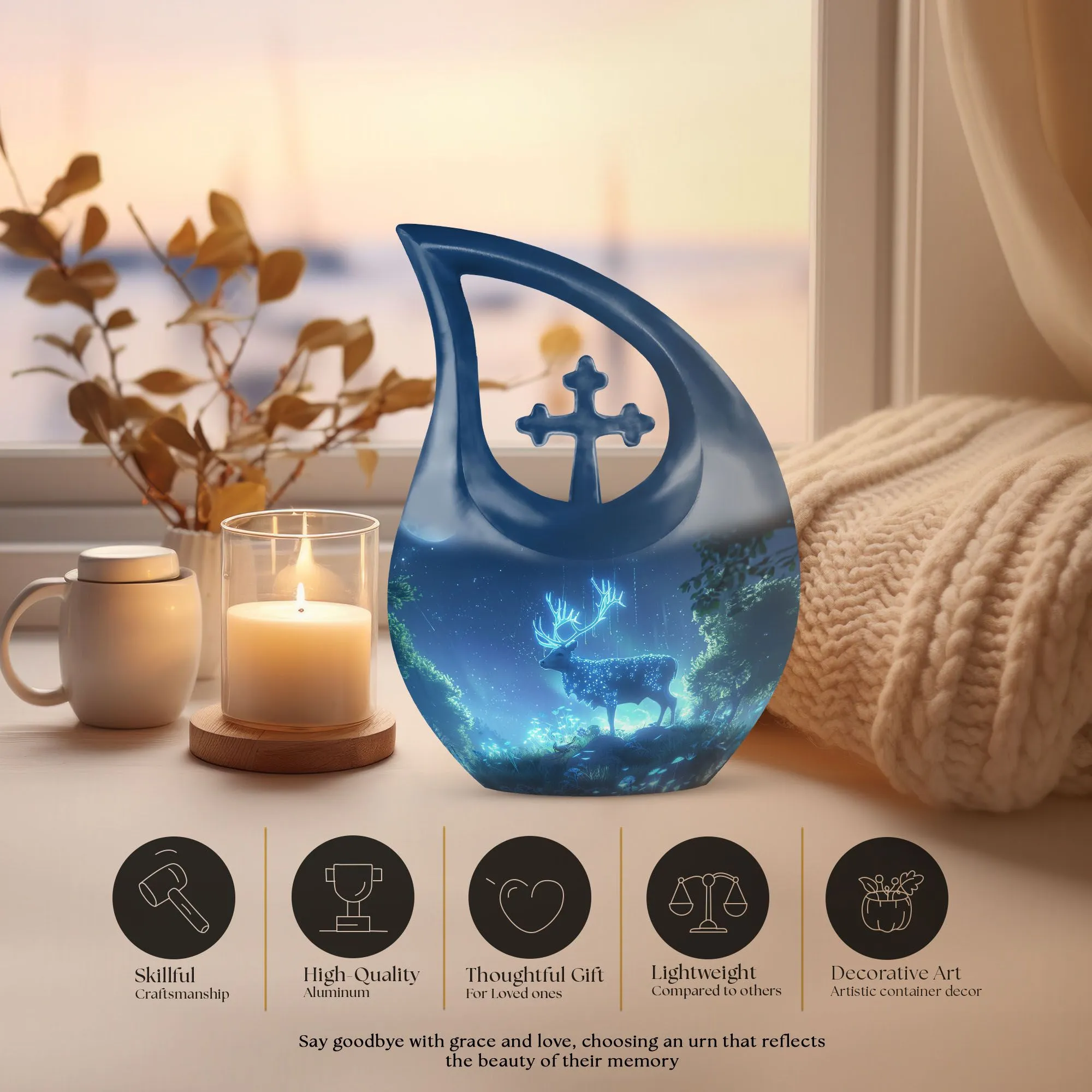 Cherished Memories Deer Urn containers to put human ashes in