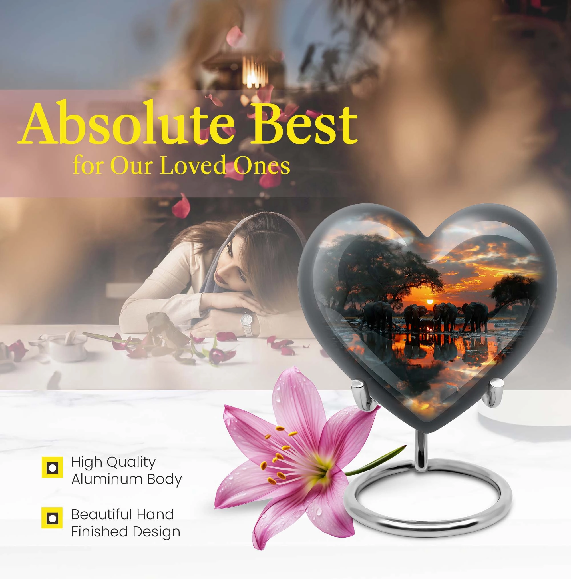 Cherished Memories Elephant Urn - A Unique Tribute to your
