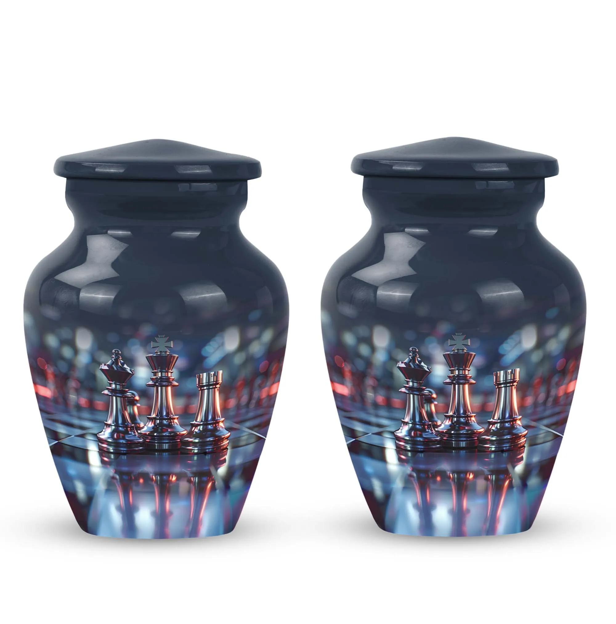 Chess-tribute Legacy Urn: Emblem of Memory Cremation Keeper