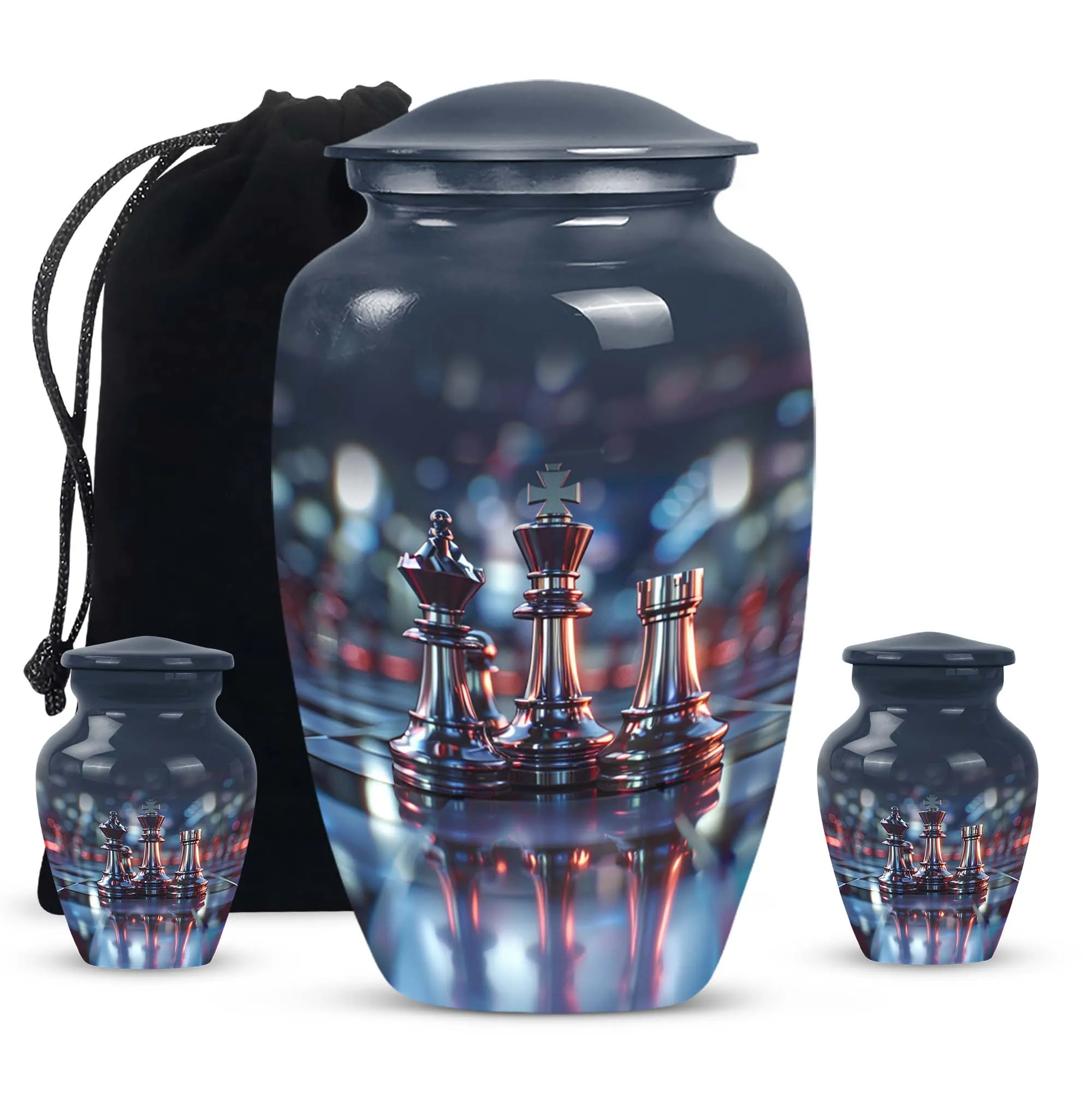 Chess-tribute Legacy Urn: Emblem of Memory Cremation Keeper