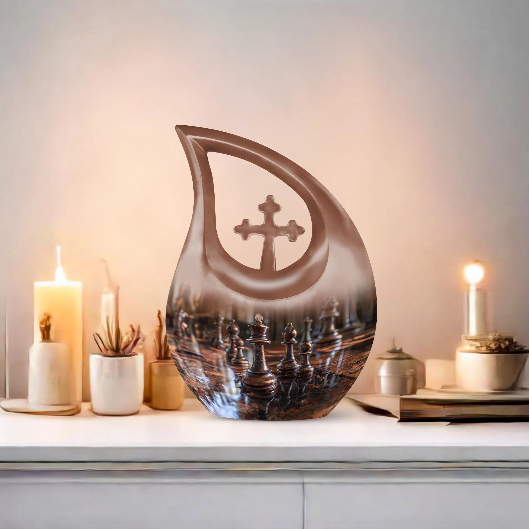 Chess Tribute Unique Dad Remembrance Chess Urn