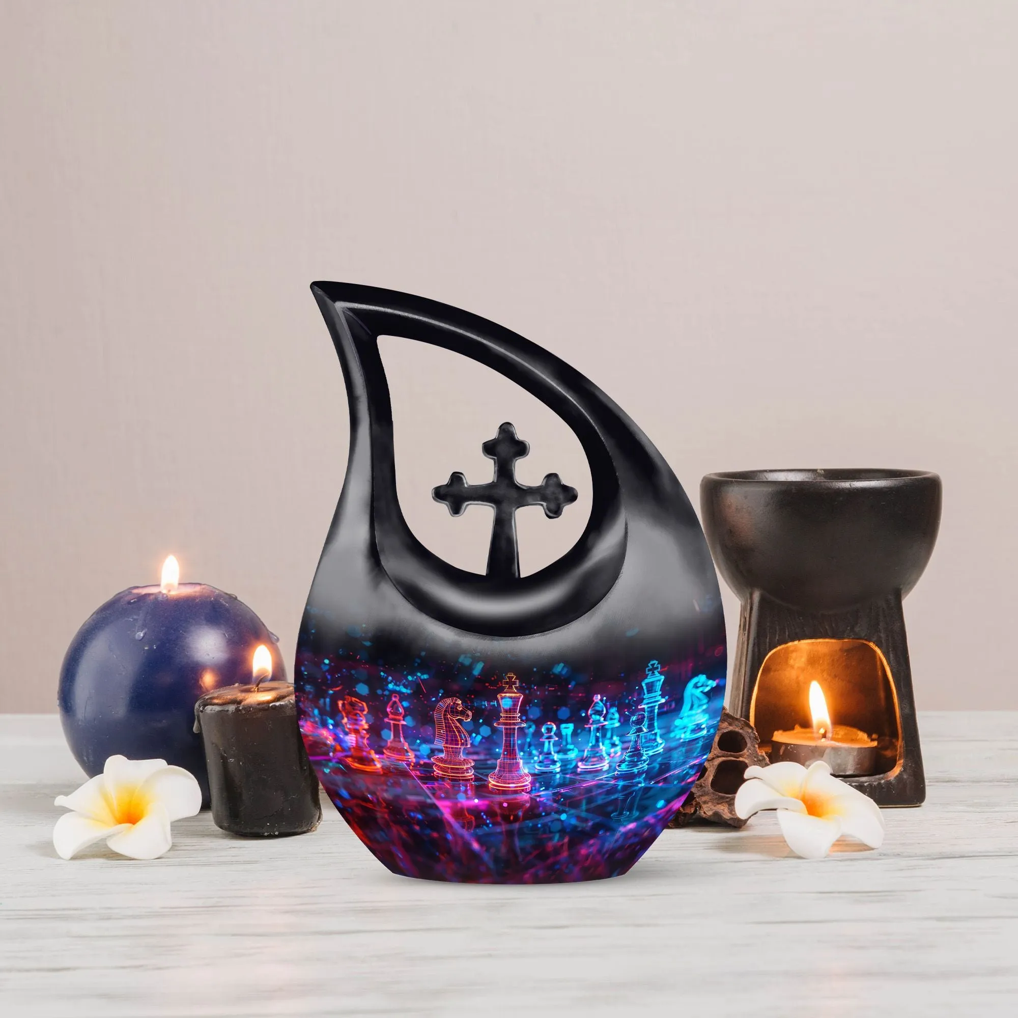 Chess Urn for Ashes - Extra Large Cremation Urn For Human Ashes