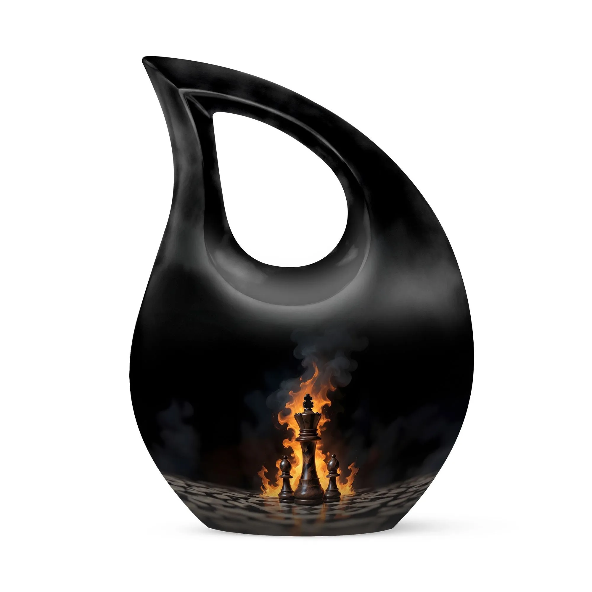 Chess Urn: Little Cremation Memorial Keepsake Urn for Adults
