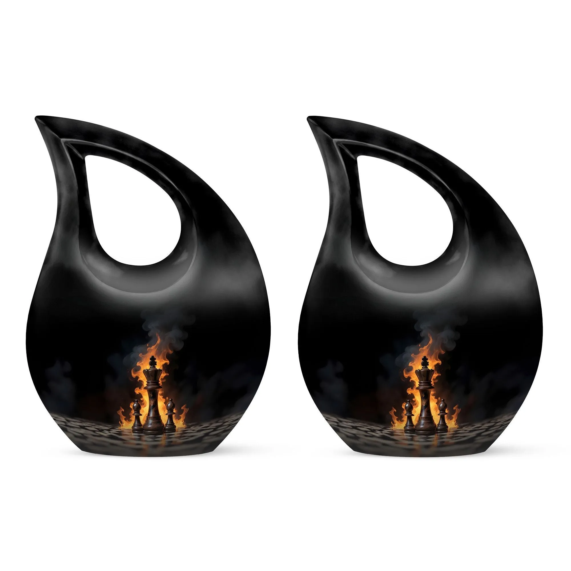 Chess Urn: Little Cremation Memorial Keepsake Urn for Adults