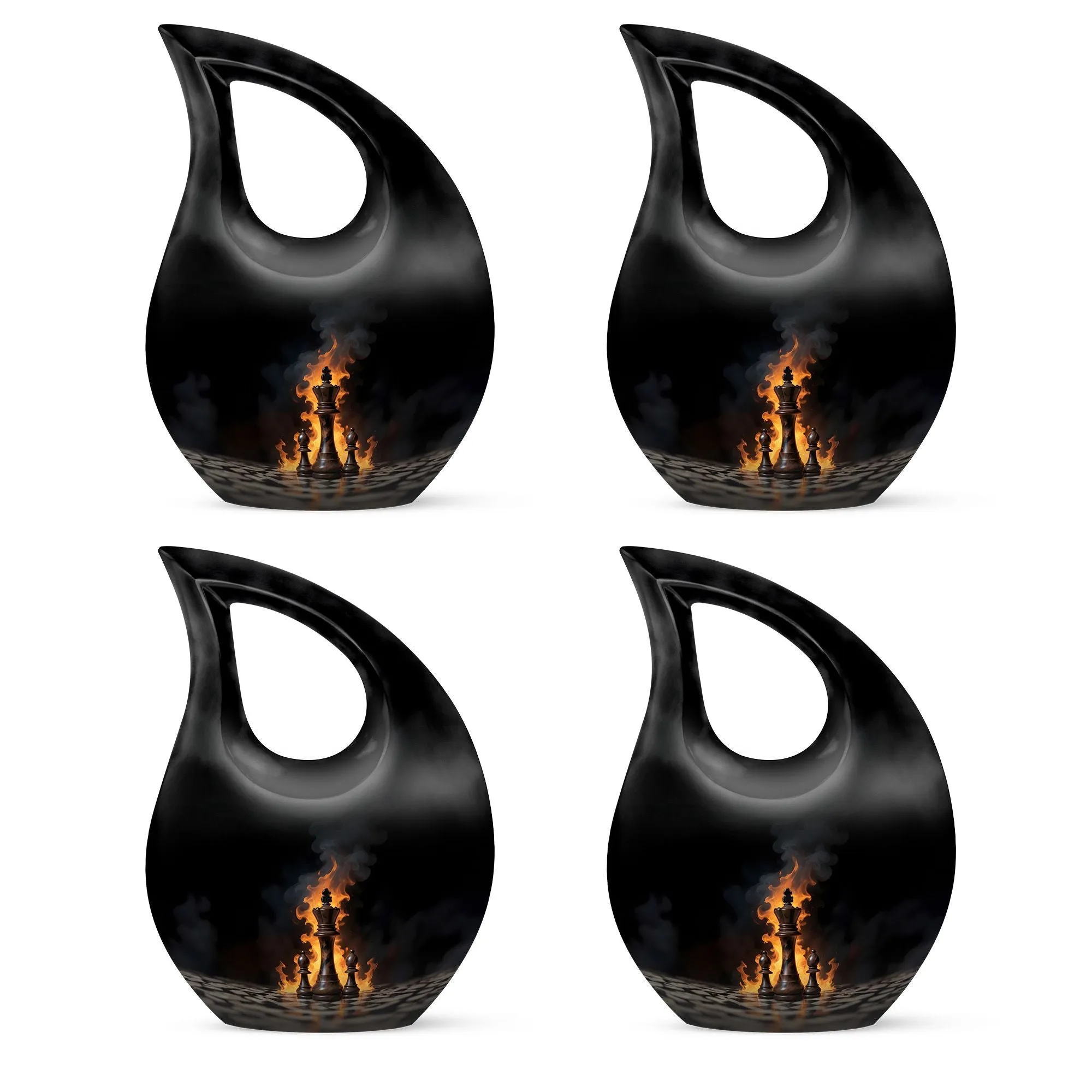 Chess Urn: Little Cremation Memorial Keepsake Urn for Adults