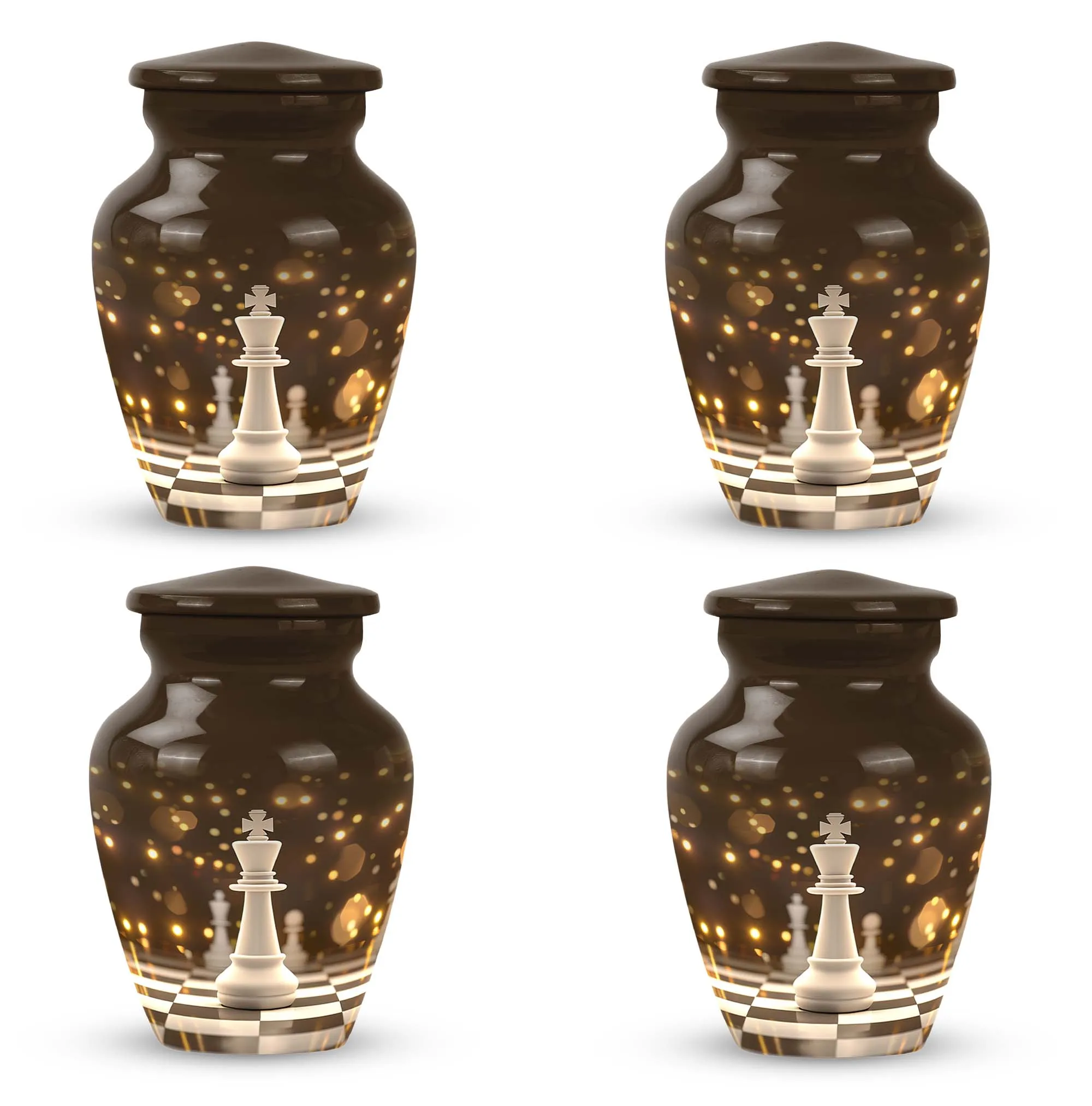 Chess Urn Memorial Urn for Ashes - Sophisticated Farewell to Men