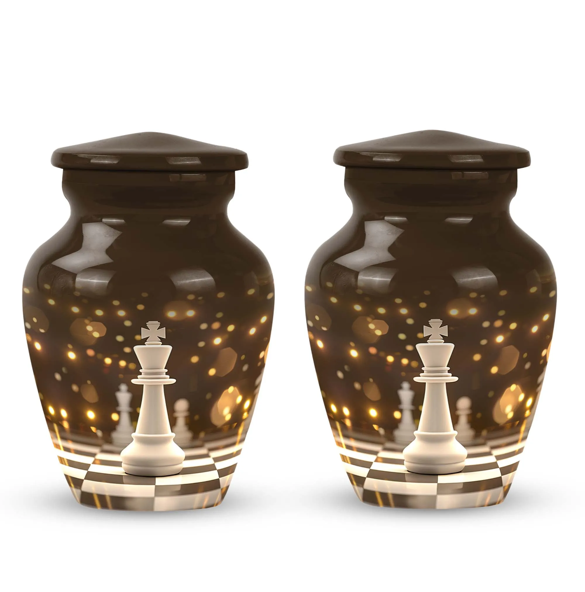 Chess Urn Memorial Urn for Ashes - Sophisticated Farewell to Men