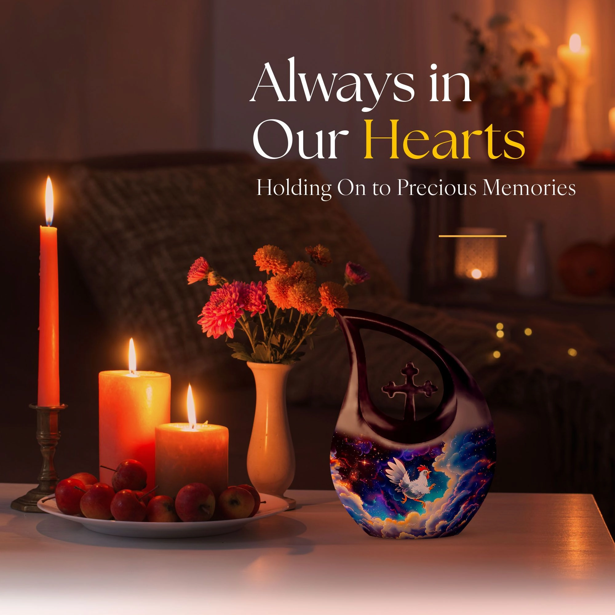 Chicken urn for ashes for adults personalized urn ashes