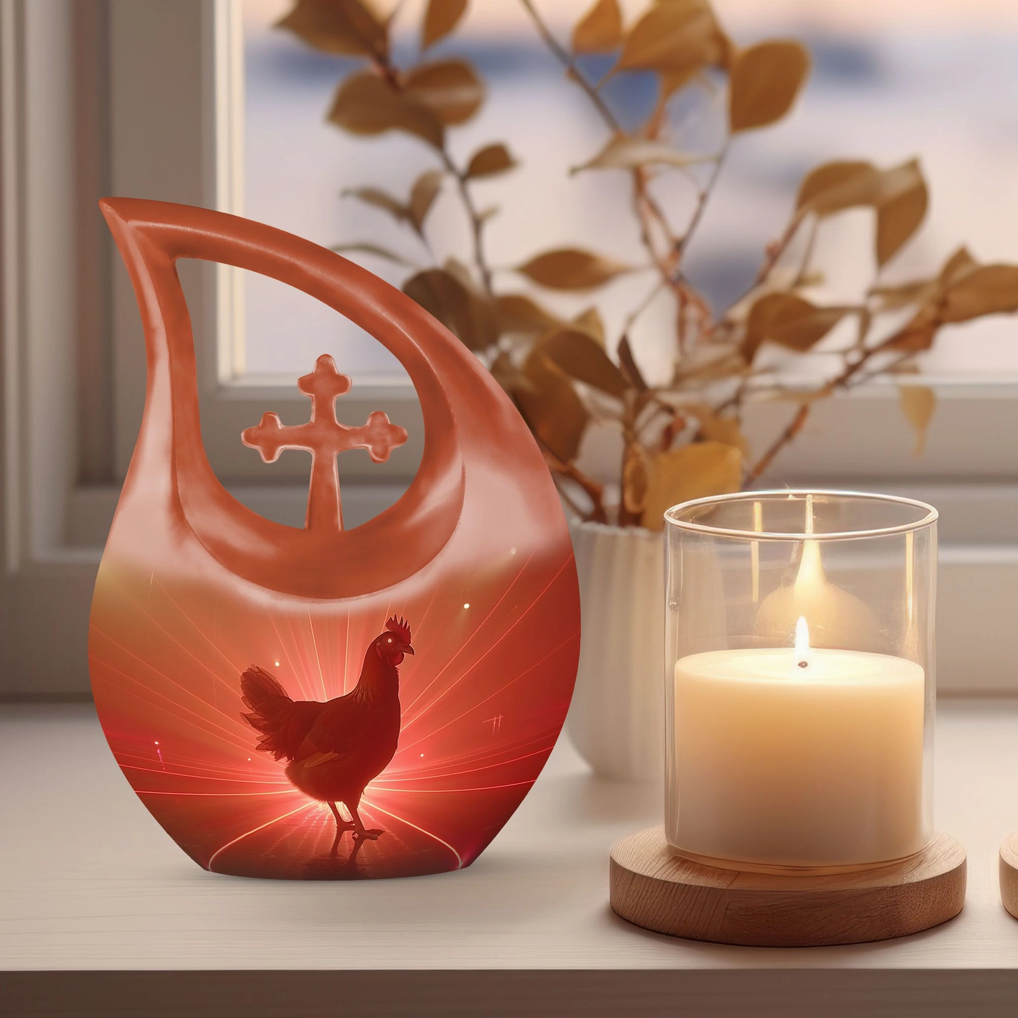 Chicken Urn Love Memorial Beautiful Personalized Urn For Ashes