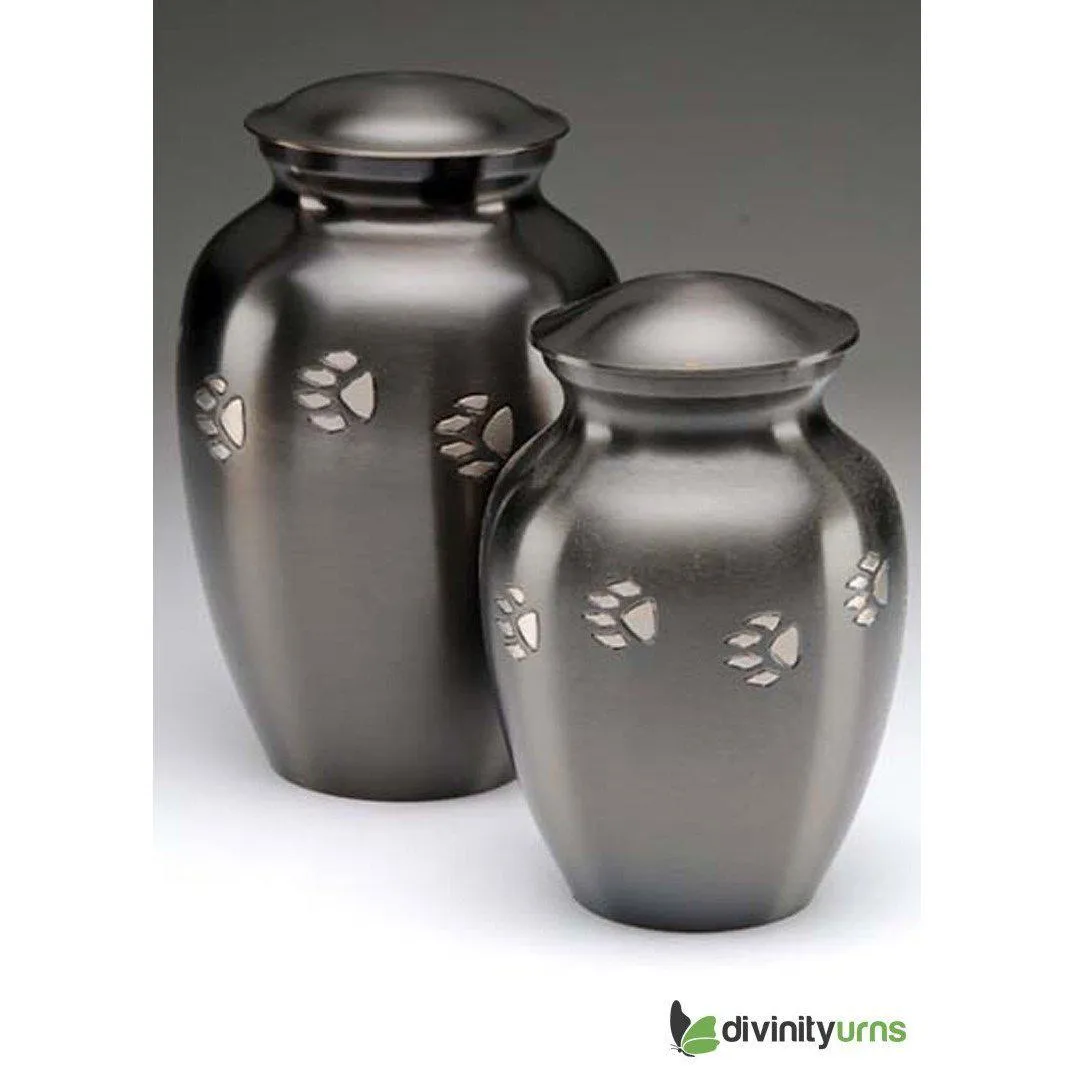 Classic Paw Print Pet Crimation Urn