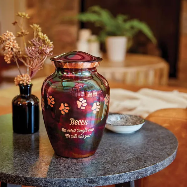 Classic Raku Pet Urn
