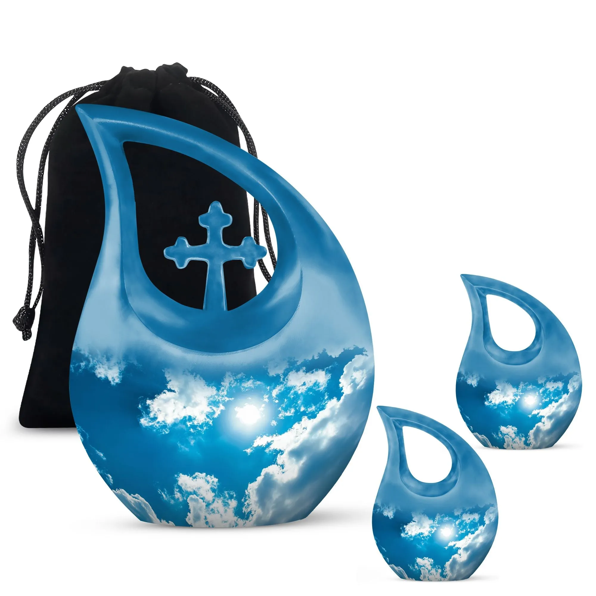 Clouds Urn - Affordable Burial Choice - Memorial Tribute Urn