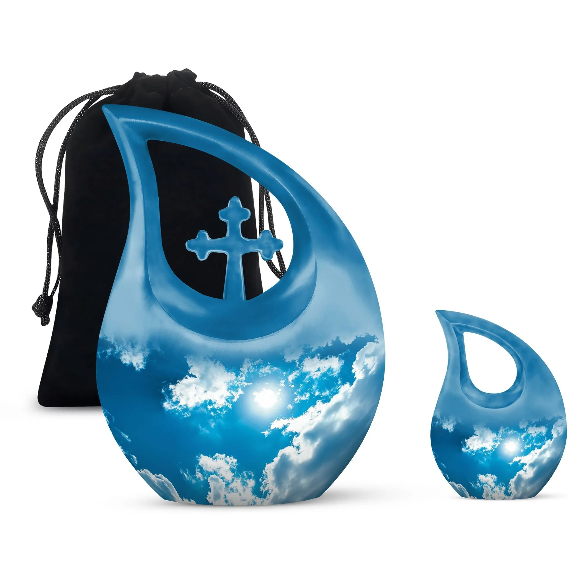 Clouds Urn - Affordable Burial Choice - Memorial Tribute Urn