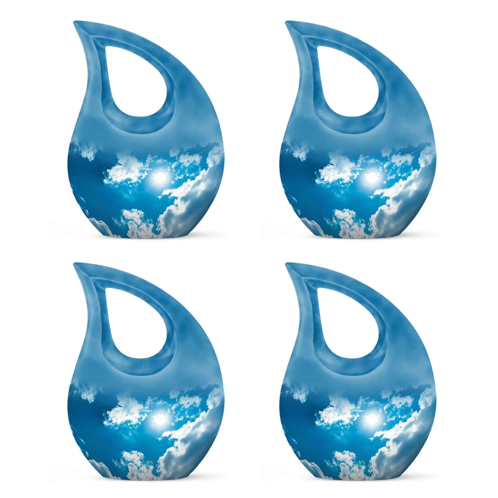 Clouds Urn - Affordable Burial Choice - Memorial Tribute Urn