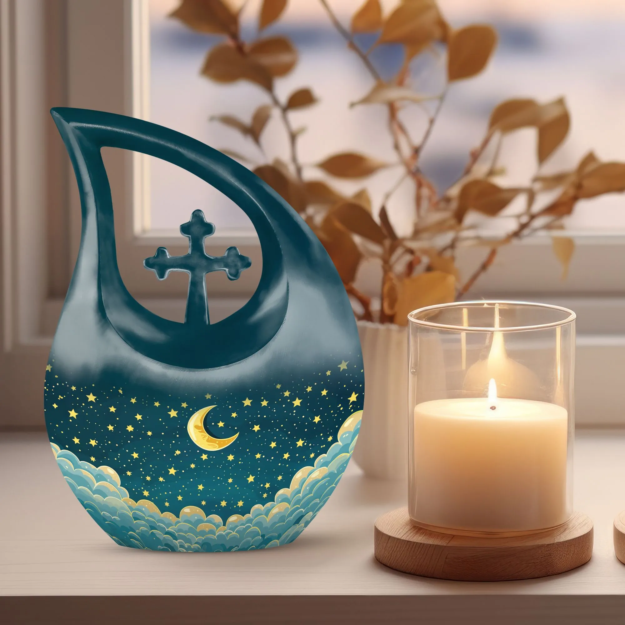 Clouds Urn Expanse - Memorial Keepsake Urn for Remembering