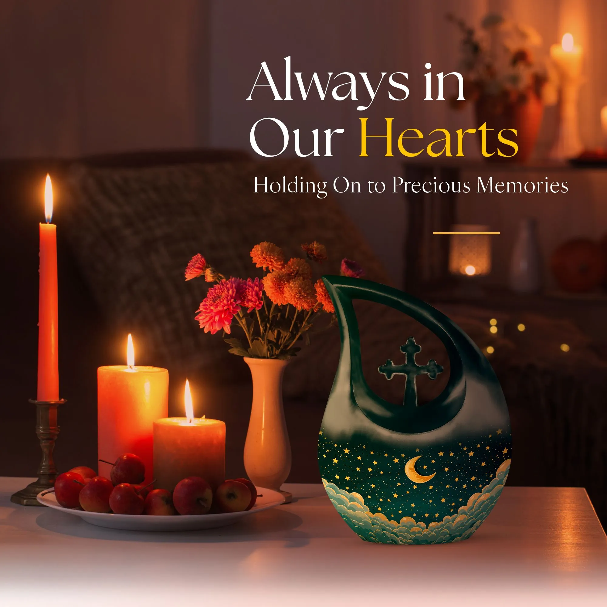 Clouds Urn Expanse - Memorial Keepsake Urn for Remembering