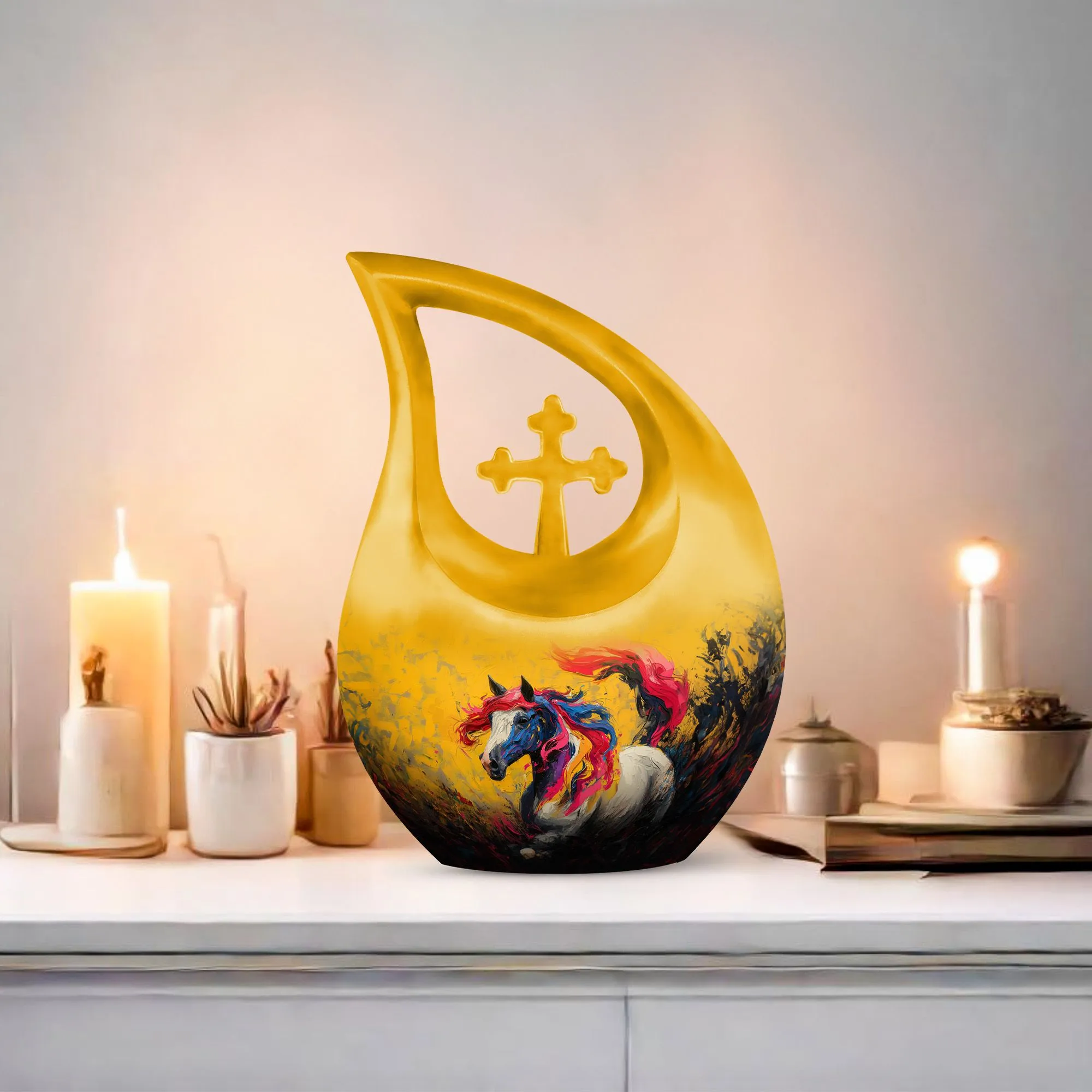 Colorful Essence Urn , Small Containers For Cremated Ashes