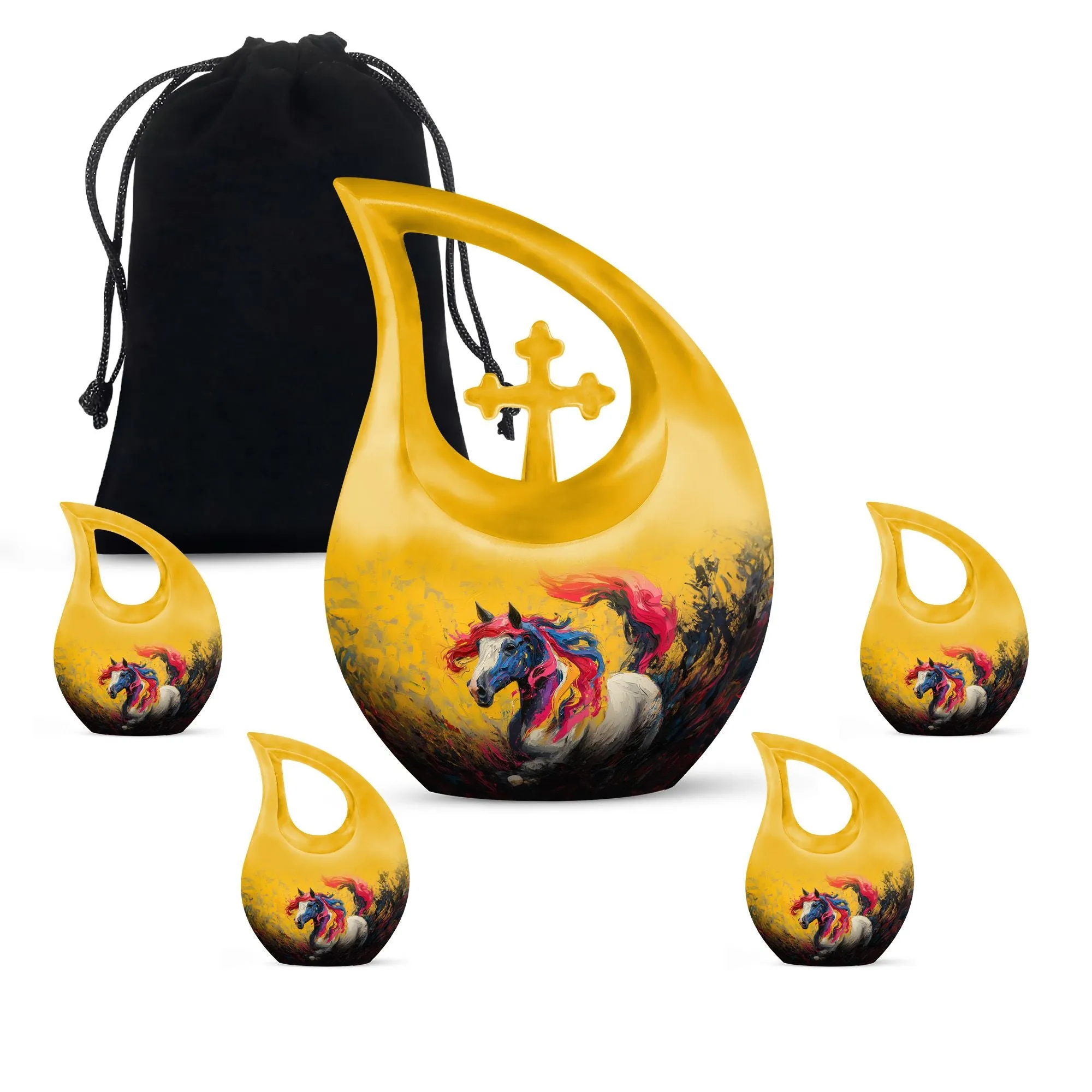 Colorful Essence Urn , Small Containers For Cremated Ashes